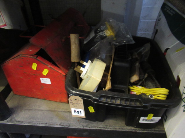 TOOLBOX AND BOX OF TOOLS Image