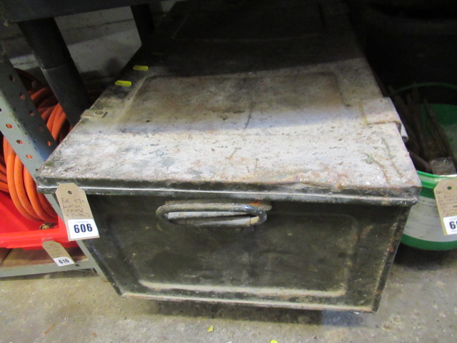 METAL CHEST AND CONTENTS Image