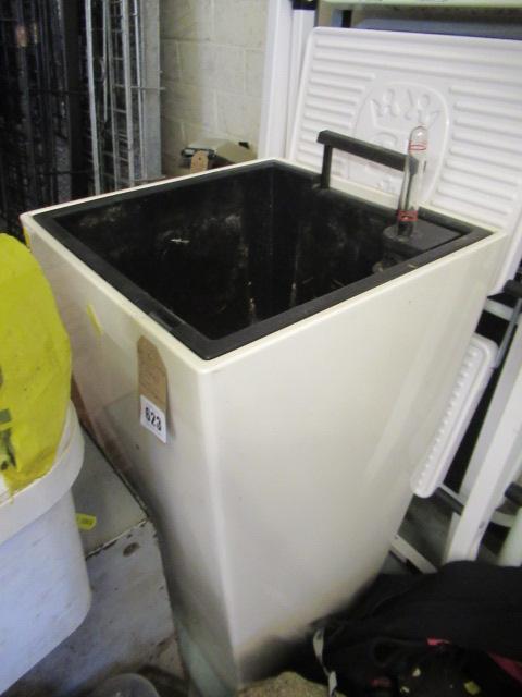 TALL PLANTER WITH A BUILT IN THERMOMETER Image