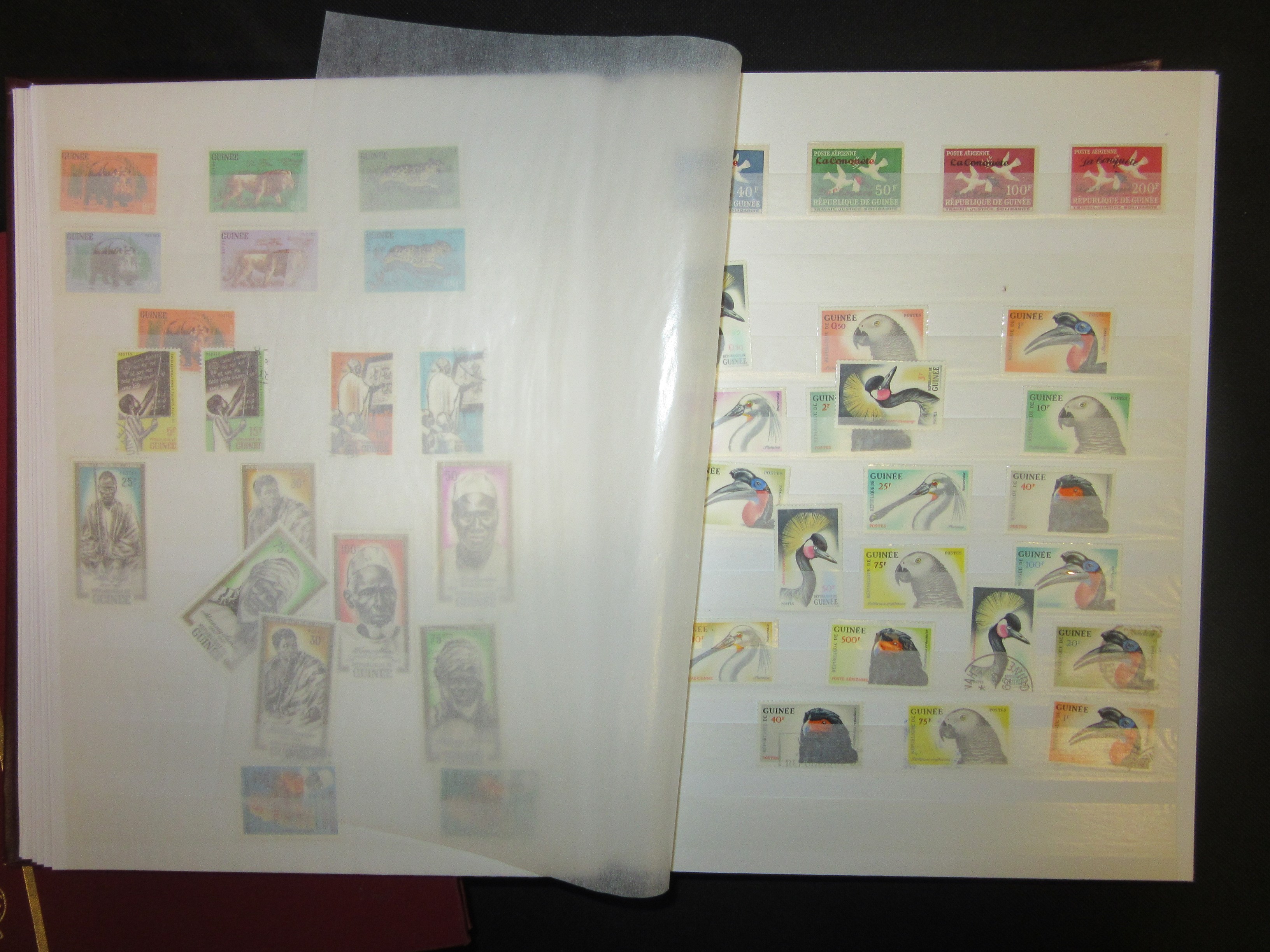 TWO ALBUMS OF EQUITORIAL GUINEA AND REBUPLIC ERA WITH ALBUM OF NIGER STAMPS Image