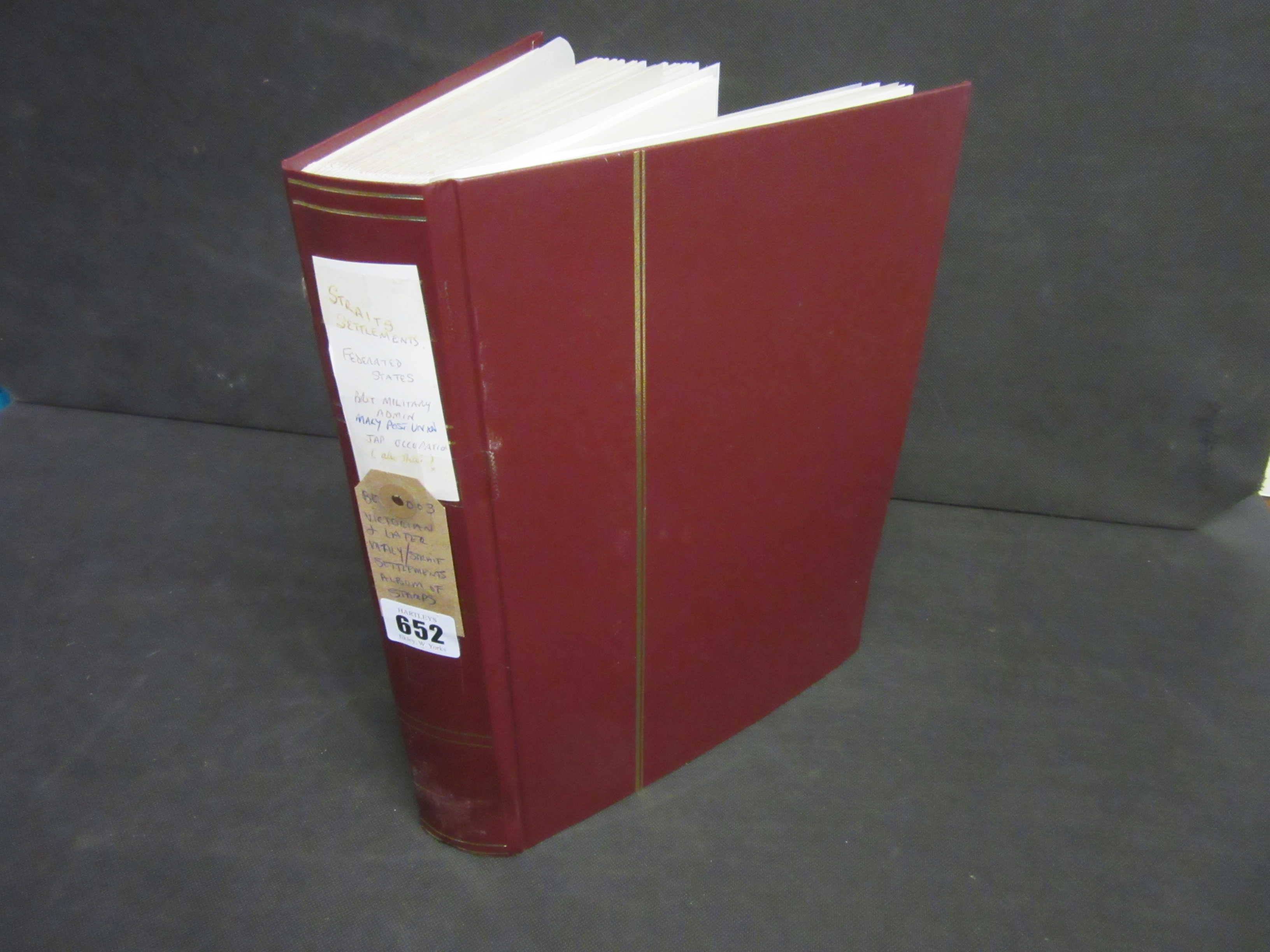 VICTORIAN AND LATER MAINLY STRAIT SETTLEMENTS ALBUM OF STAMPS Image