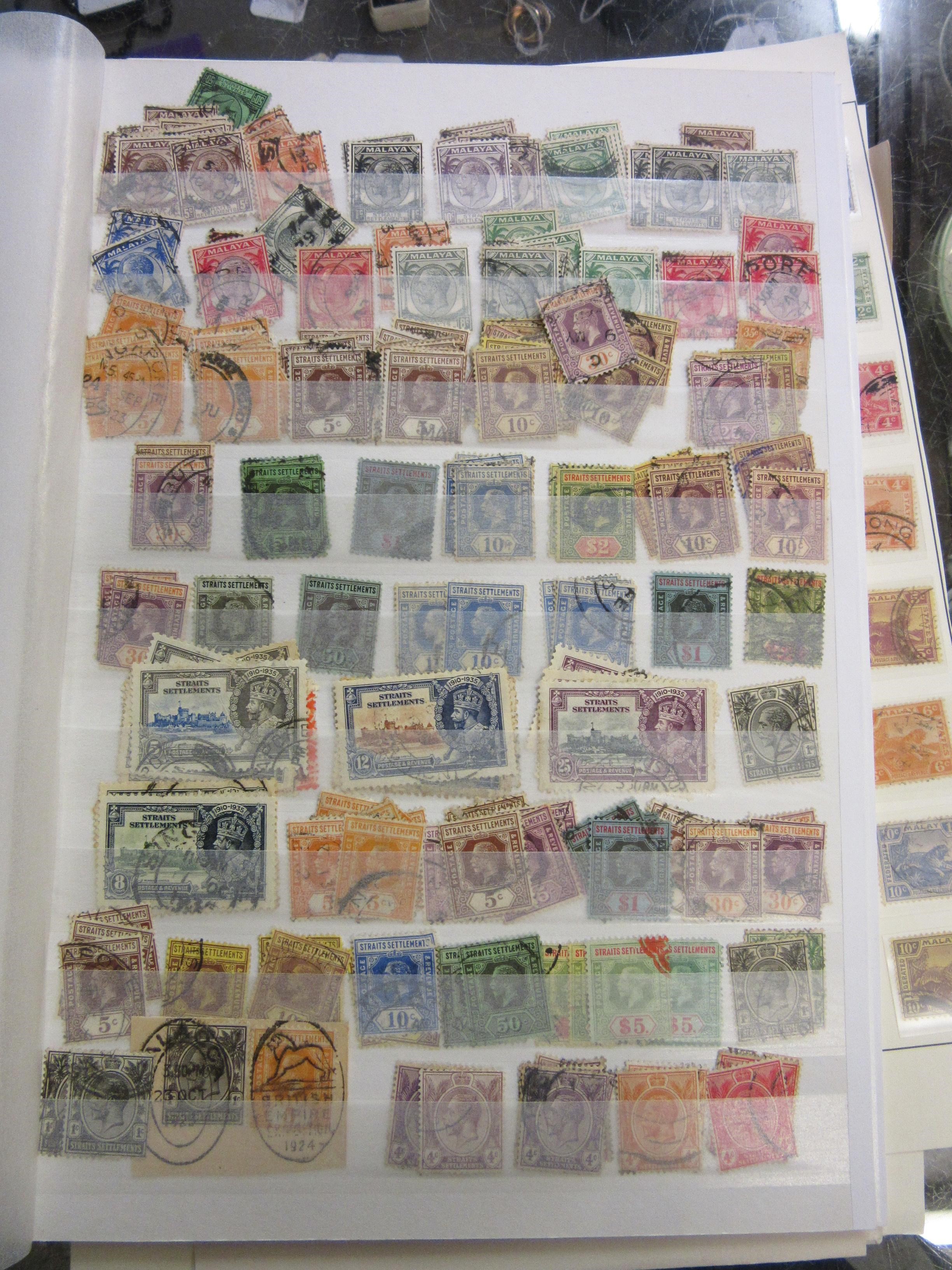 VICTORIAN AND LATER MAINLY STRAIT SETTLEMENTS ALBUM OF STAMPS Image