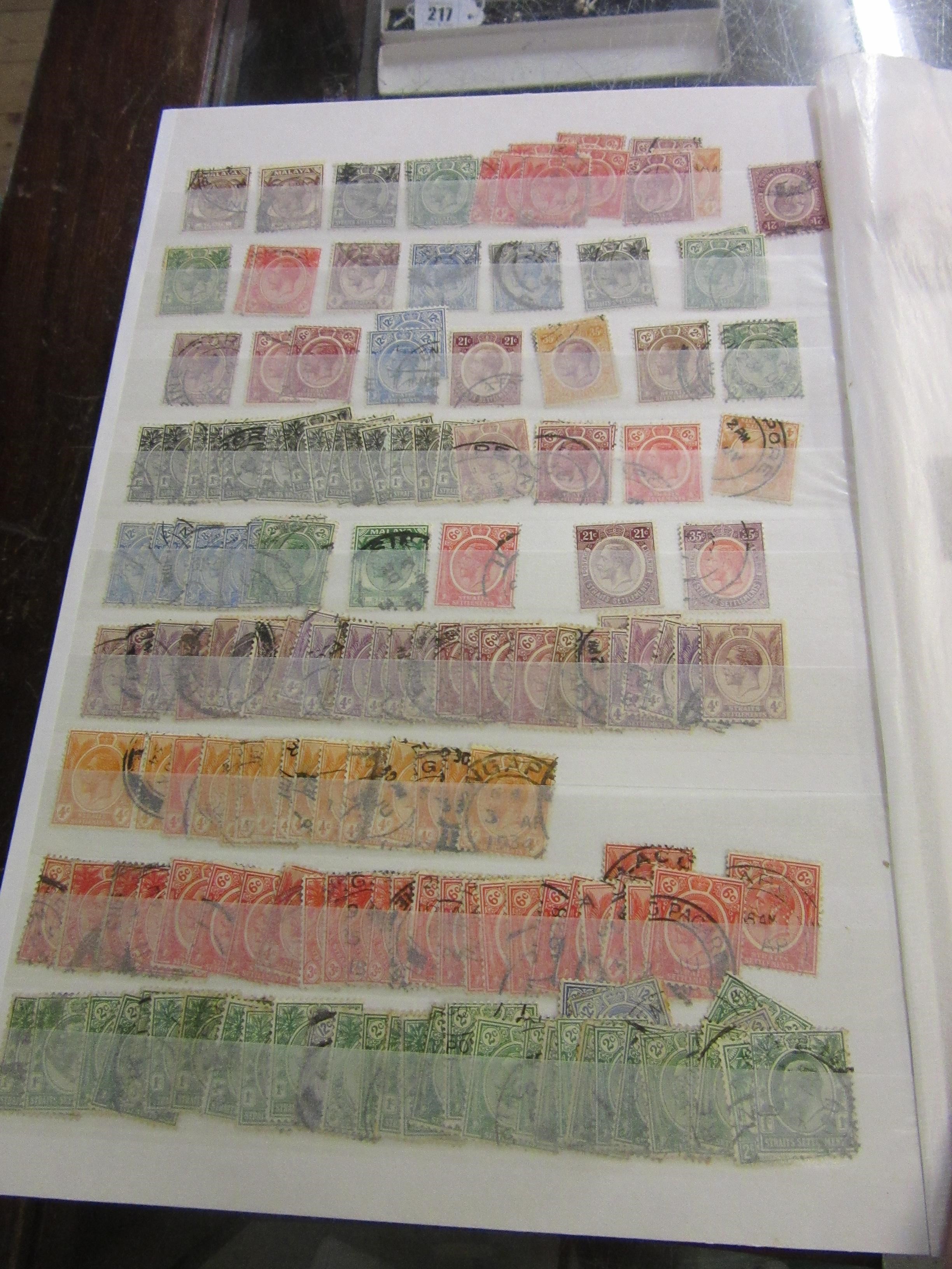 VICTORIAN AND LATER MAINLY STRAIT SETTLEMENTS ALBUM OF STAMPS Image