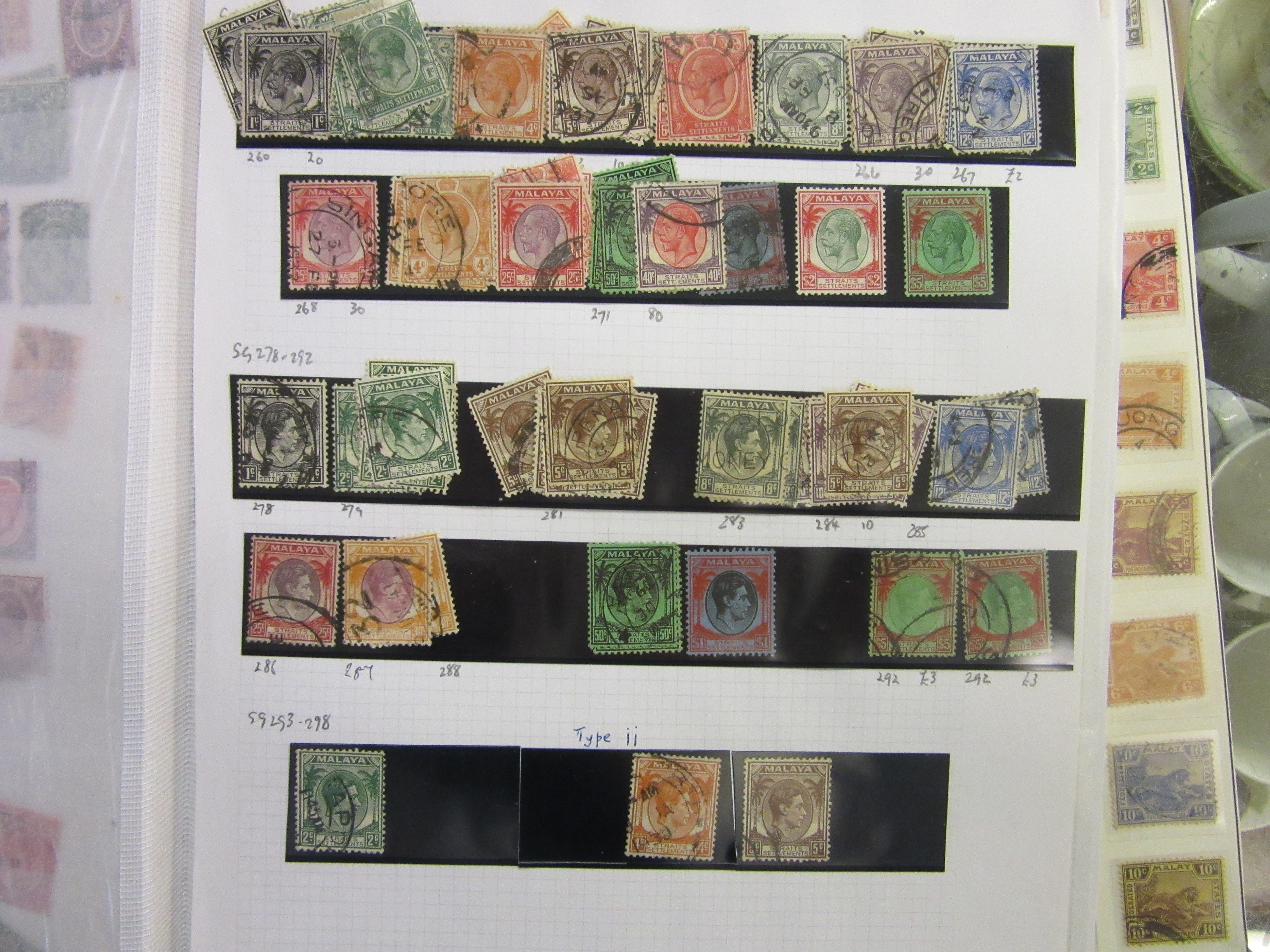 VICTORIAN AND LATER MAINLY STRAIT SETTLEMENTS ALBUM OF STAMPS Image