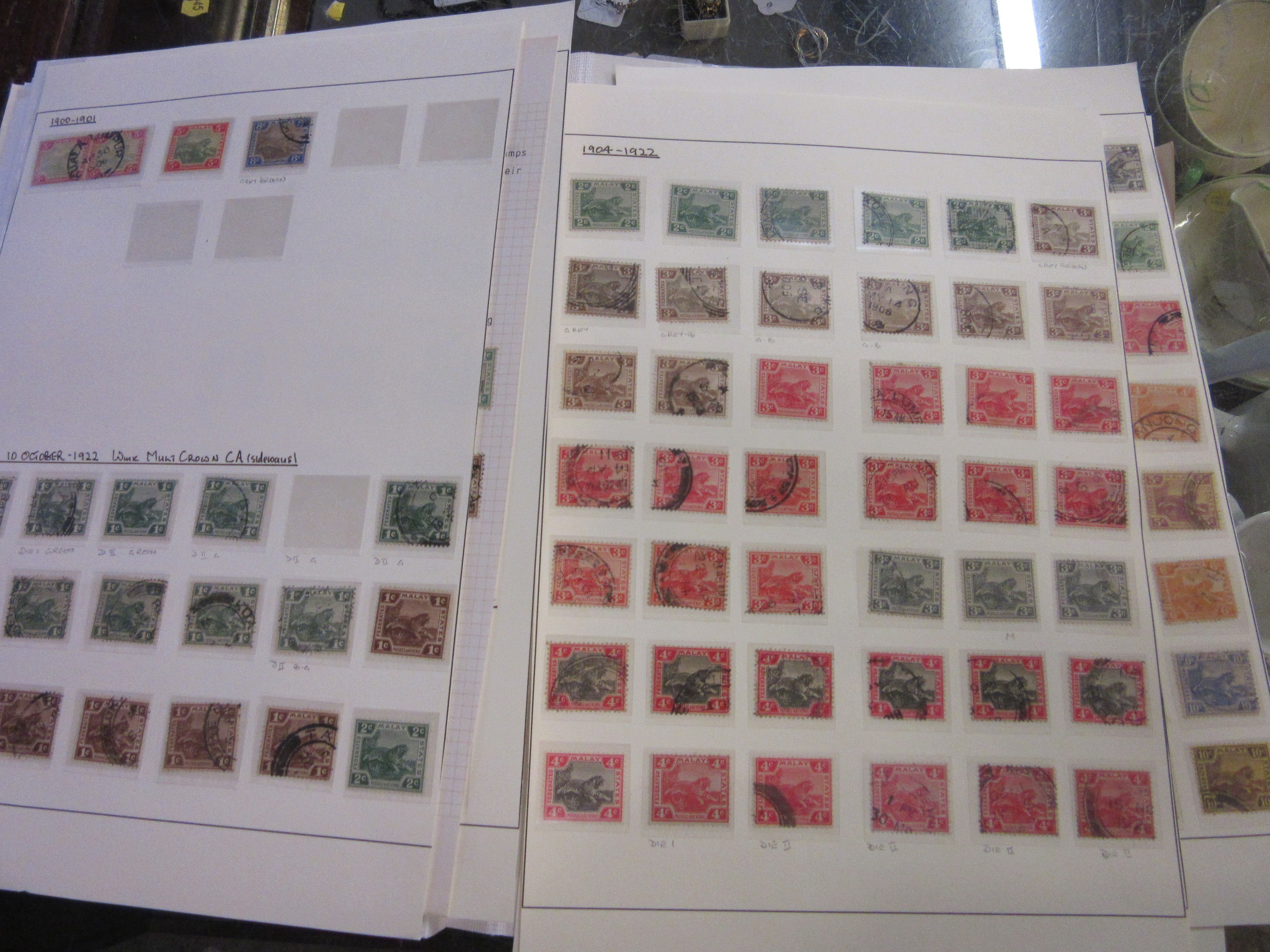 VICTORIAN AND LATER MAINLY STRAIT SETTLEMENTS ALBUM OF STAMPS Image