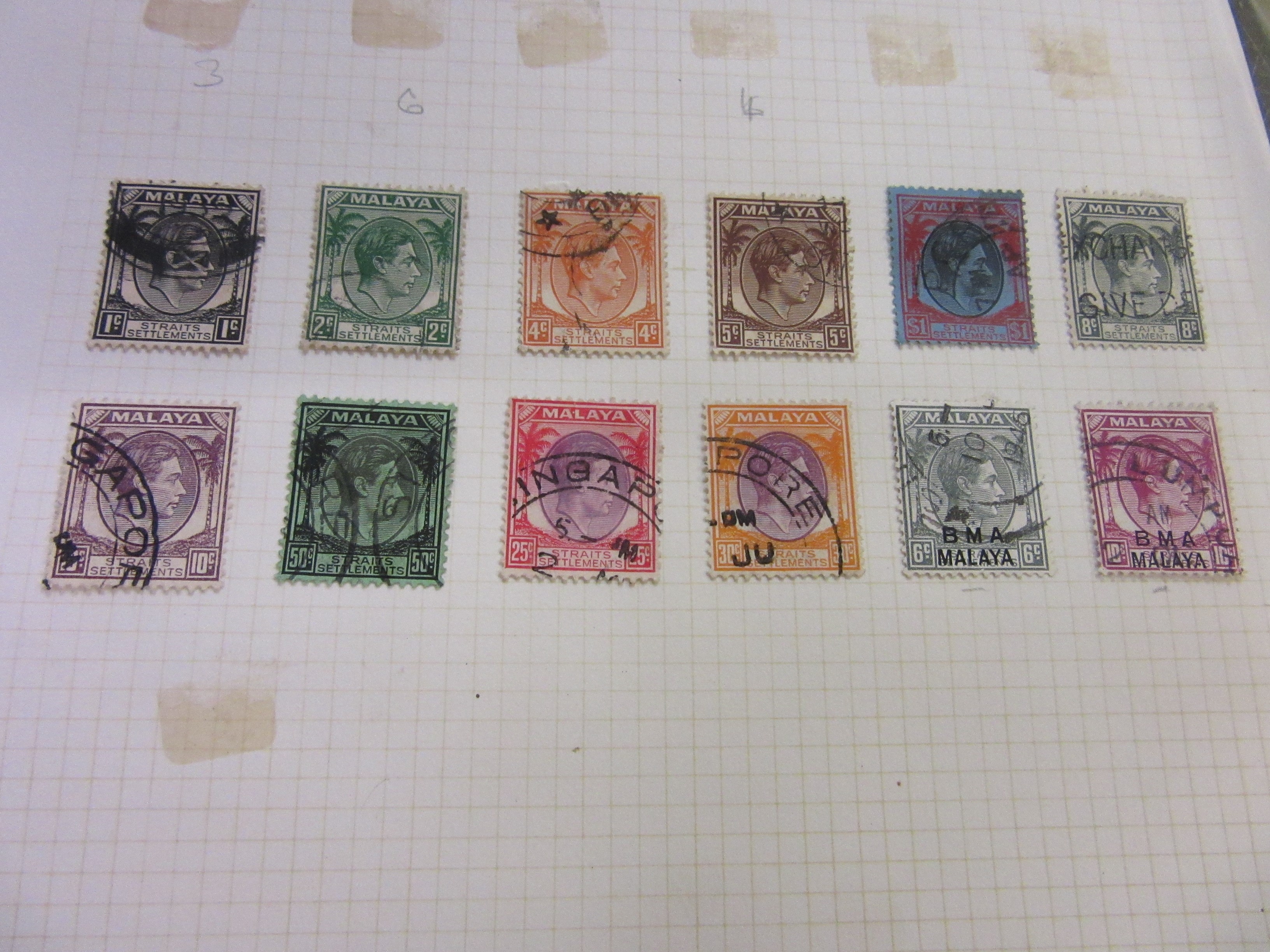 VICTORIAN AND LATER MAINLY STRAIT SETTLEMENTS ALBUM OF STAMPS Image