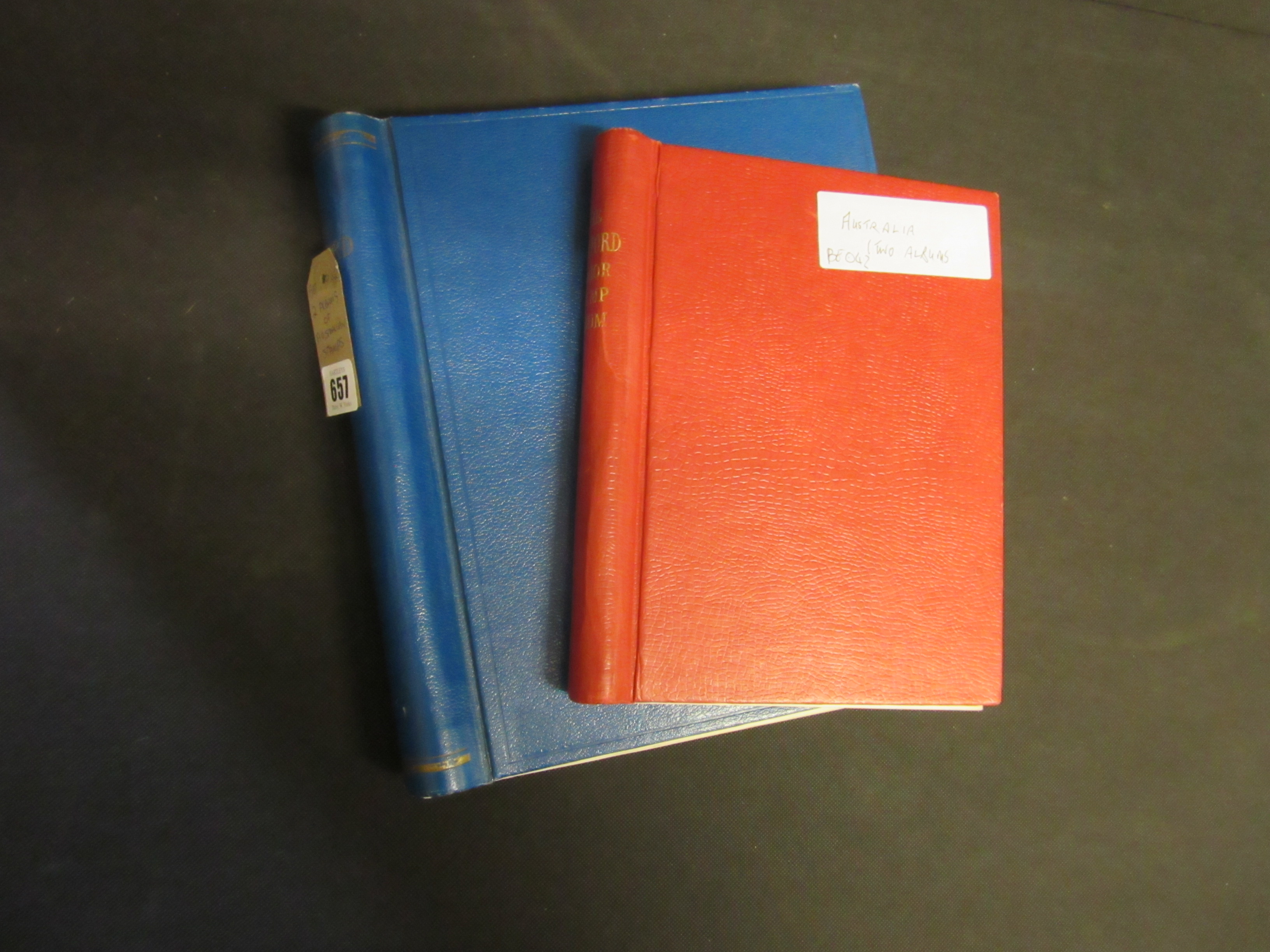 TWO ALBUMS OF AUSTRALIAN STAMPS Image