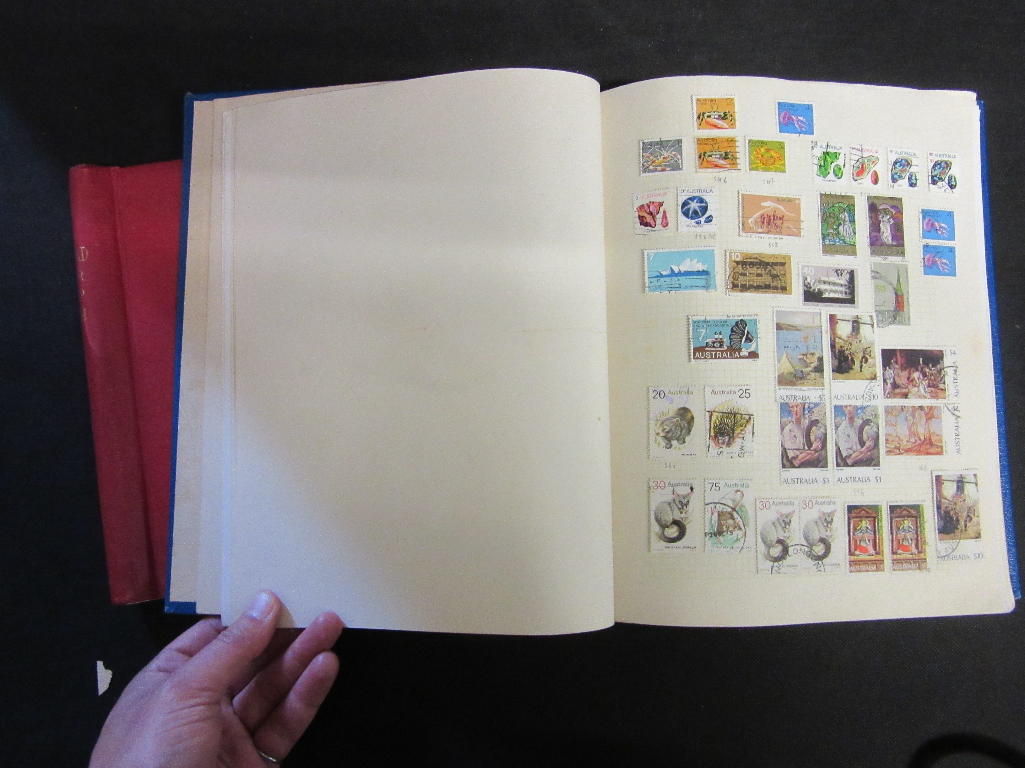TWO ALBUMS OF AUSTRALIAN STAMPS Image