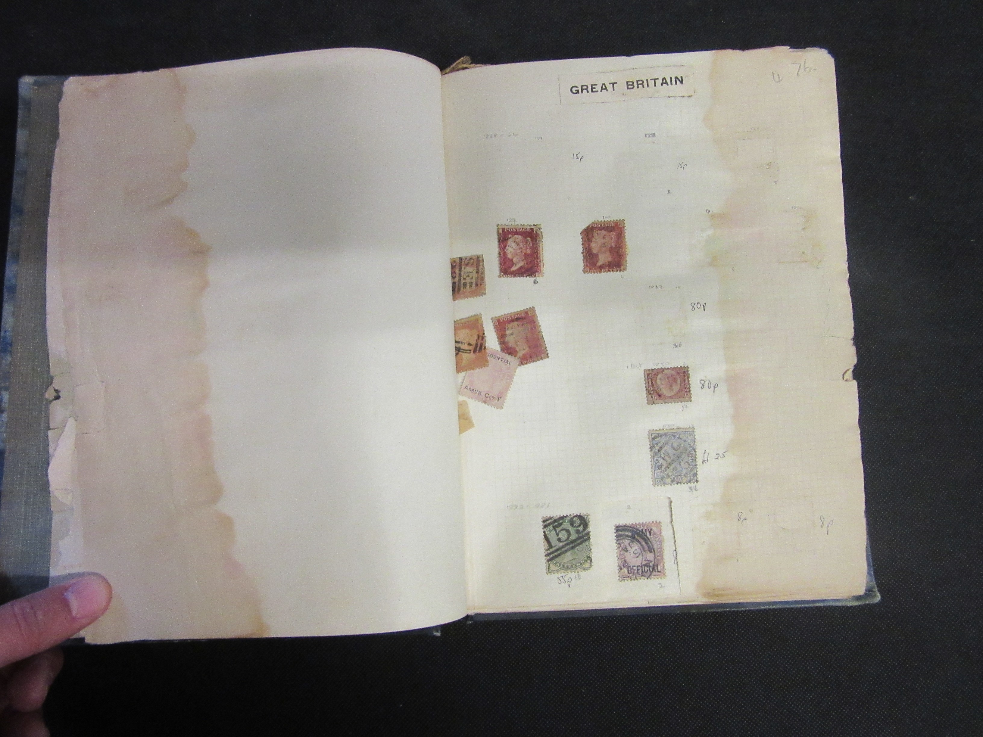ALBUM OF STAMPS INCLUDING PENNY REDS AND LOOSE STAMPS Image