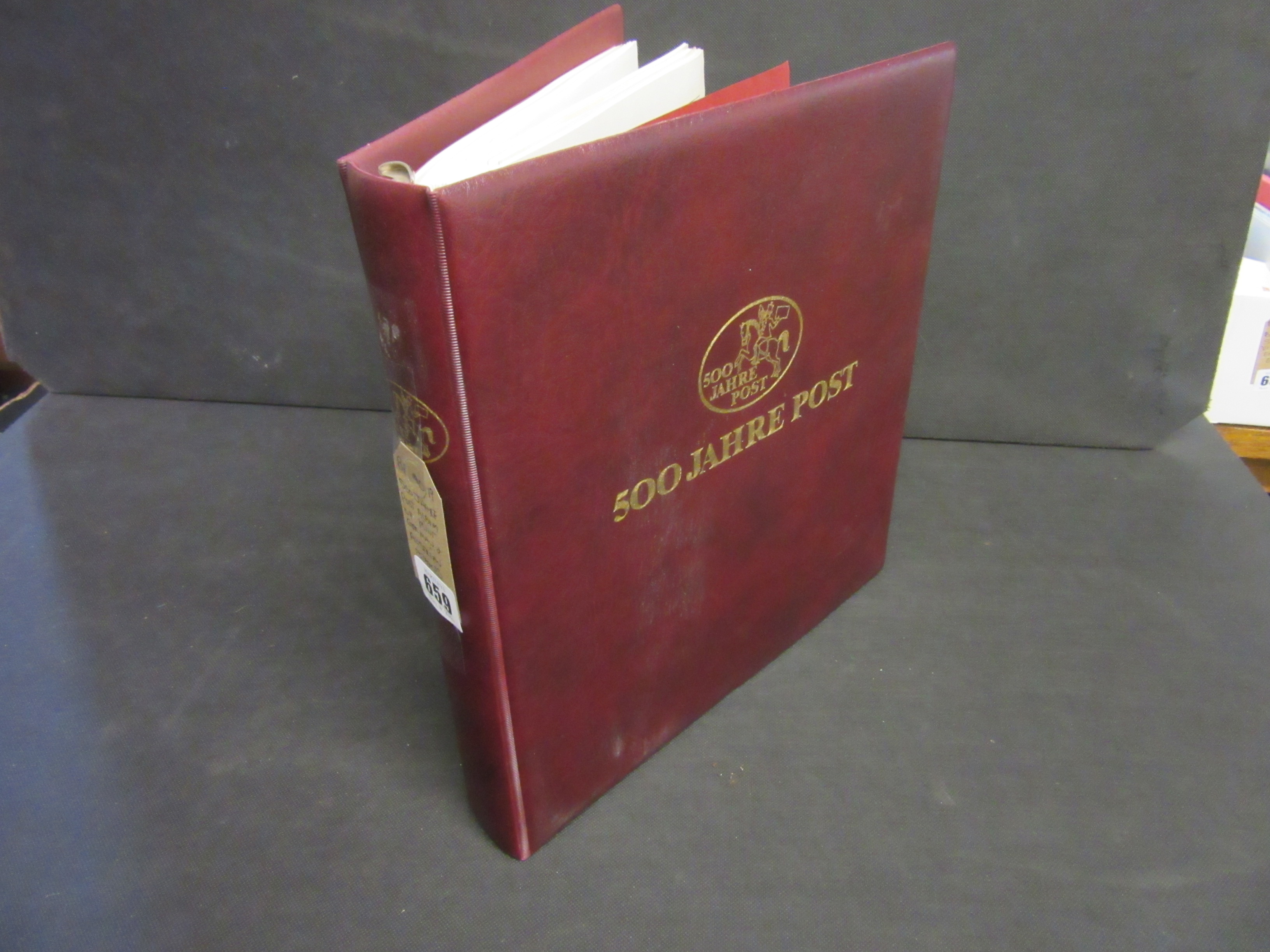 FIVE HUNDRED JAHRE POST ALBUM OF MINT GERMAN AND AUSTRIAN STAMPS Image