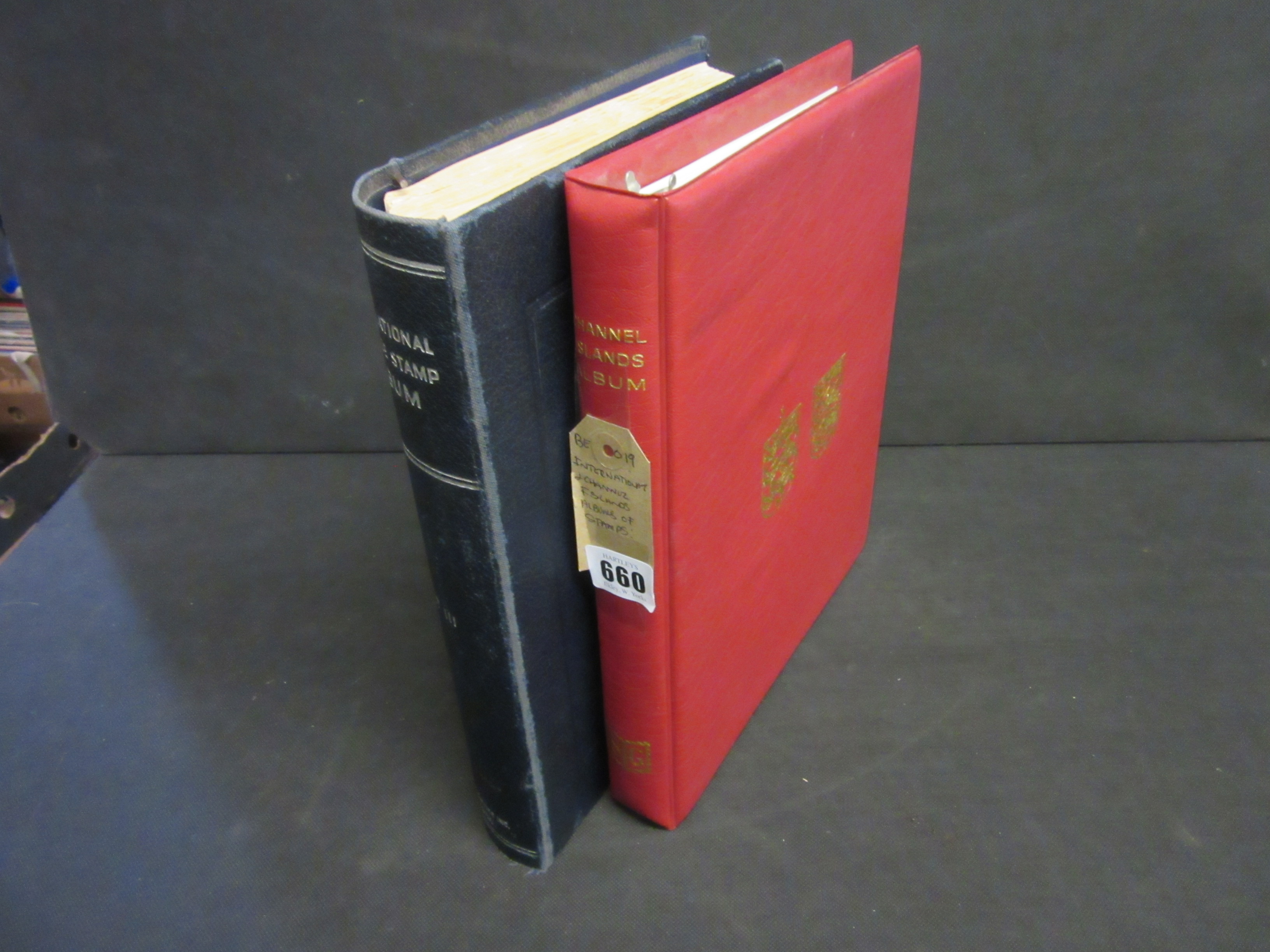 INTERNATIONAL AND CHANNEL ISLANDS ALBUMS OF STAMPS Image