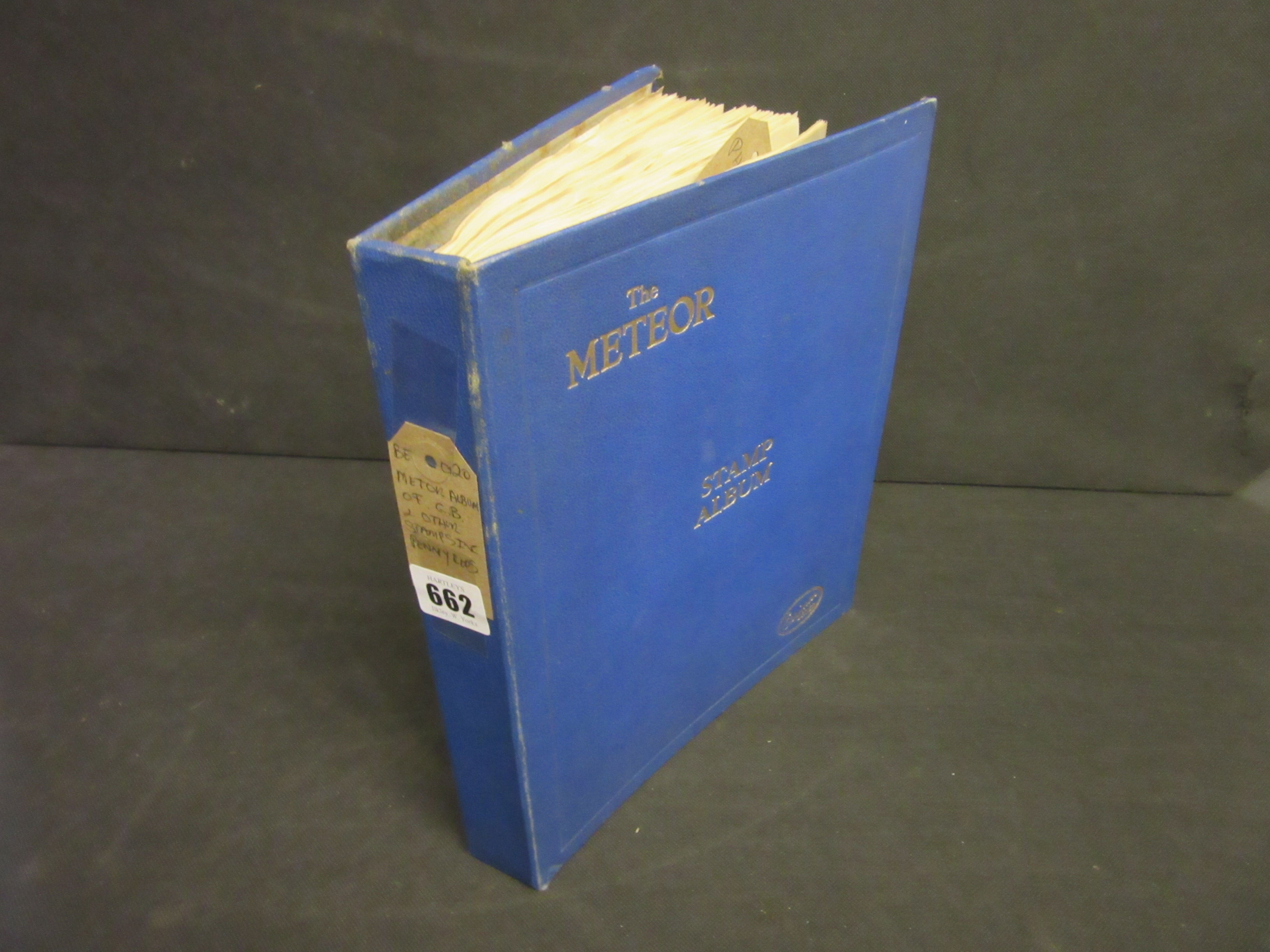 METEOR ALBUM OF GB AND OTHER STAMPS INCLUDING PENNY REDS Image