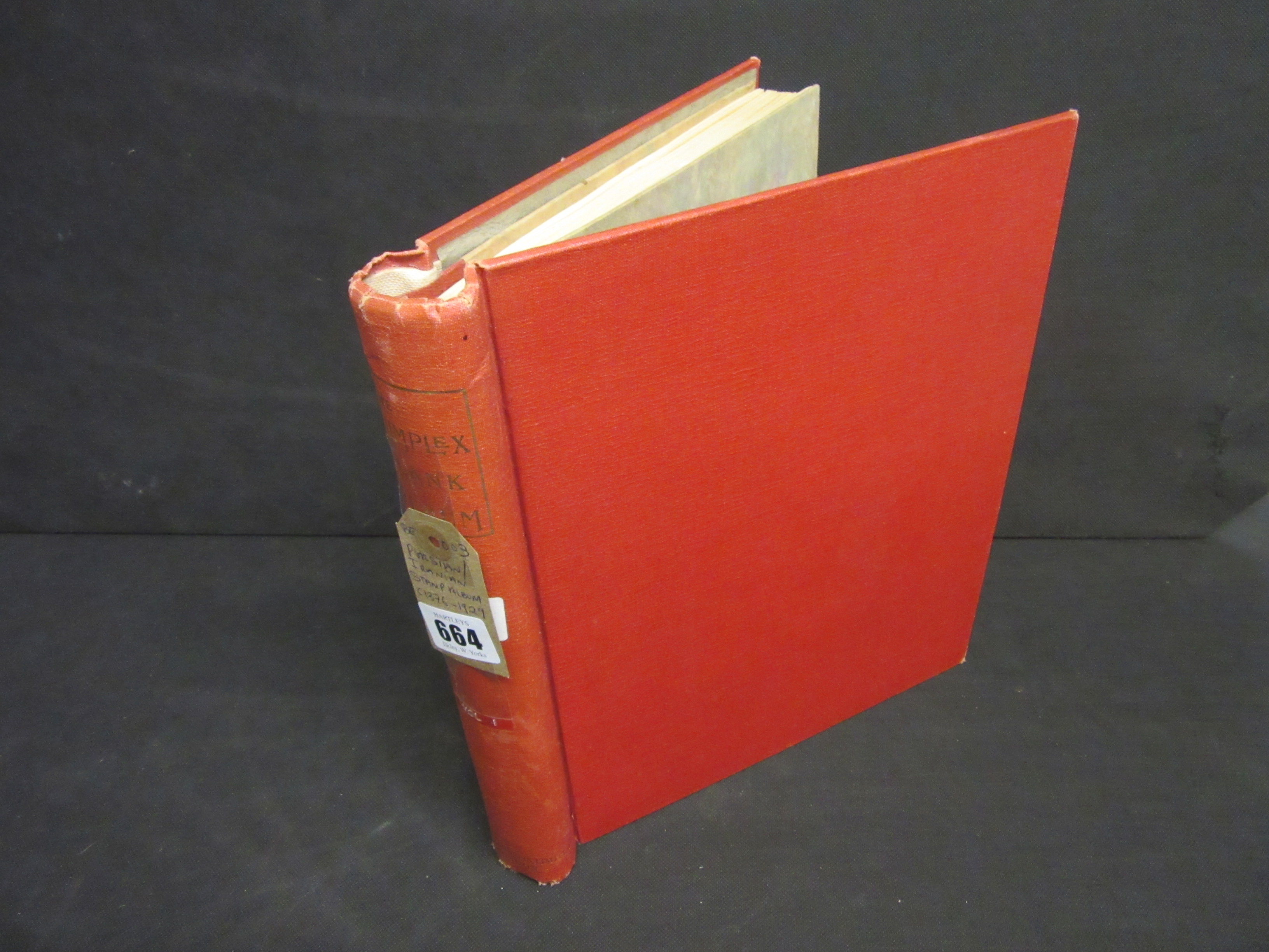 PERSIAN / IRANIAN STAMP ALBUM CIRCA 1876-1929 Image