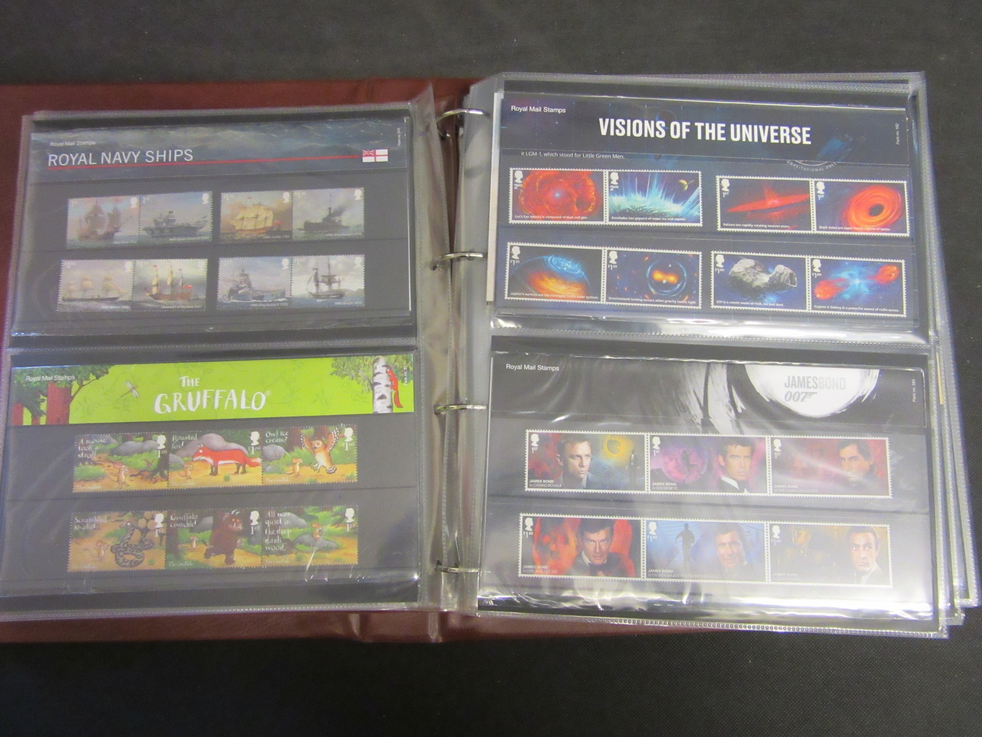 MINT ALBUM OF PRESENTATION PACKS OF GB STAMPS CIRCA 2019-2022 Image