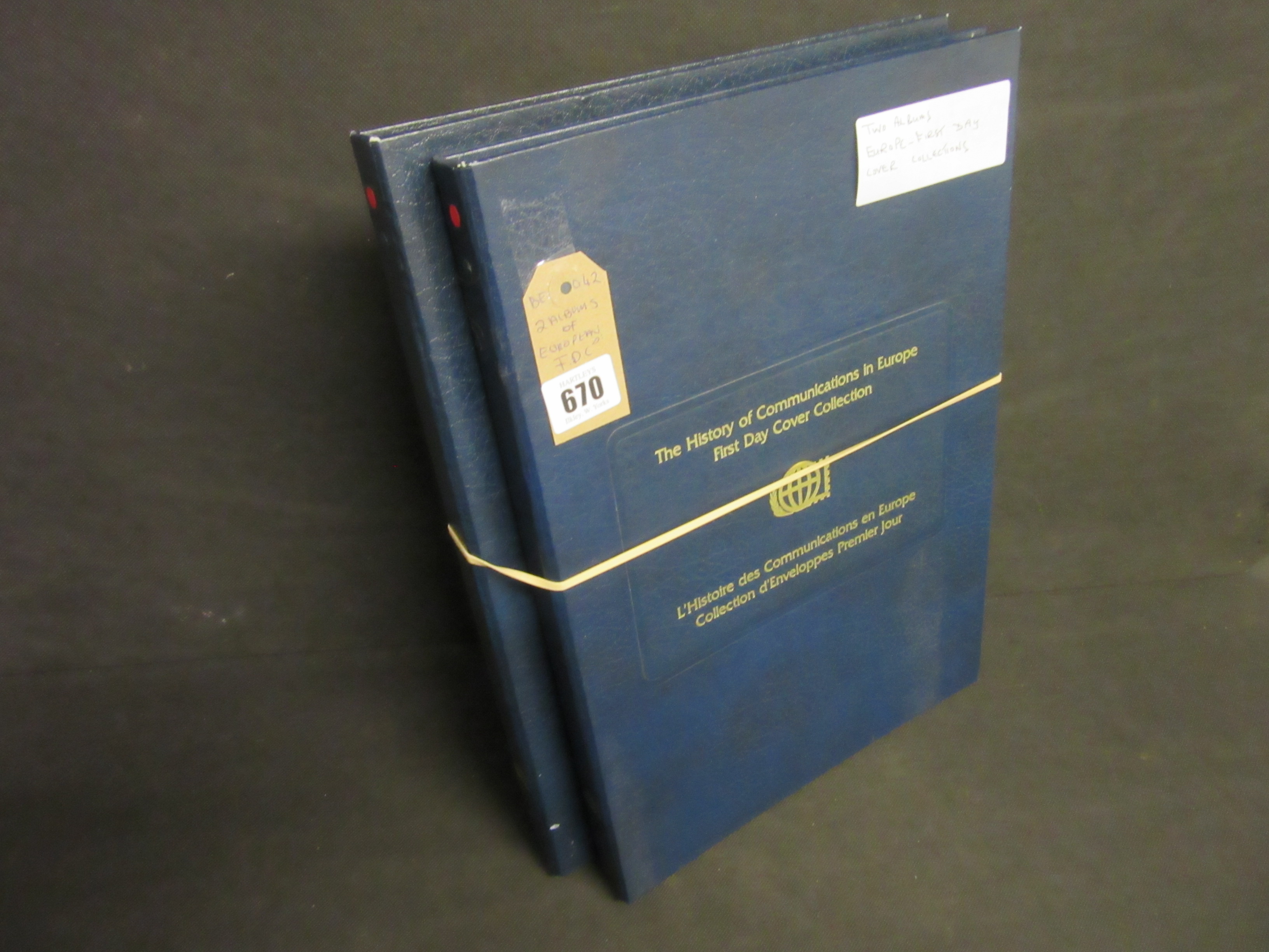 TWO ALBUMS OF EUROPEAN FIRST DAY COVERS Image