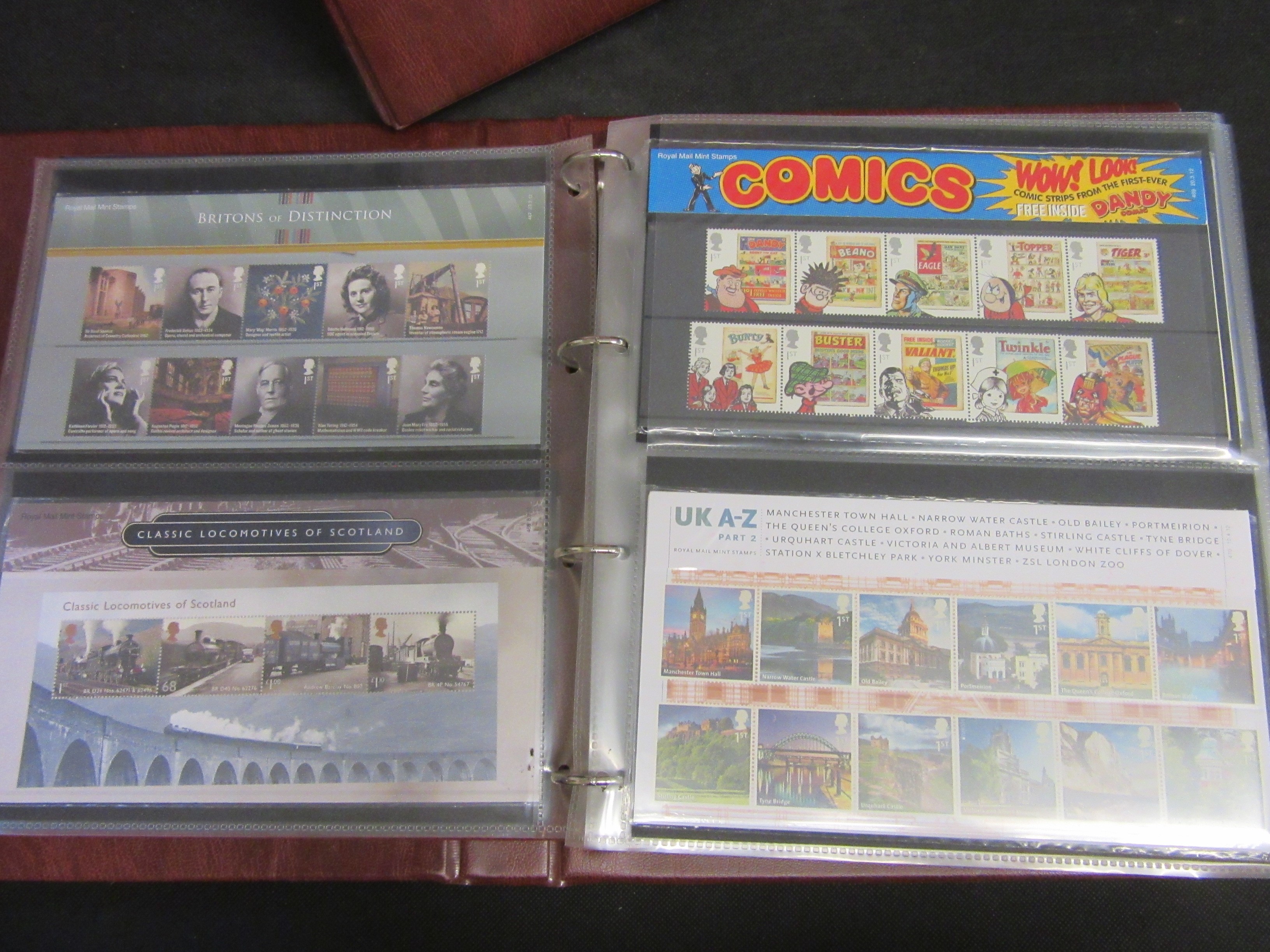 TWO MINT ALBUMS OF GB PRESENTATION PACKS OF DECIMAL STAMPS 2012-2016 Image