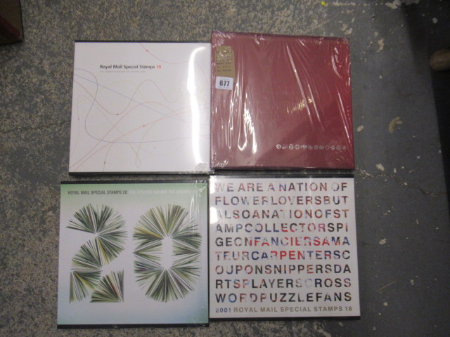 FOUR SEALED ROYAL MAIL SPECIAL STAMP ALBUMS 2001-2004 Image