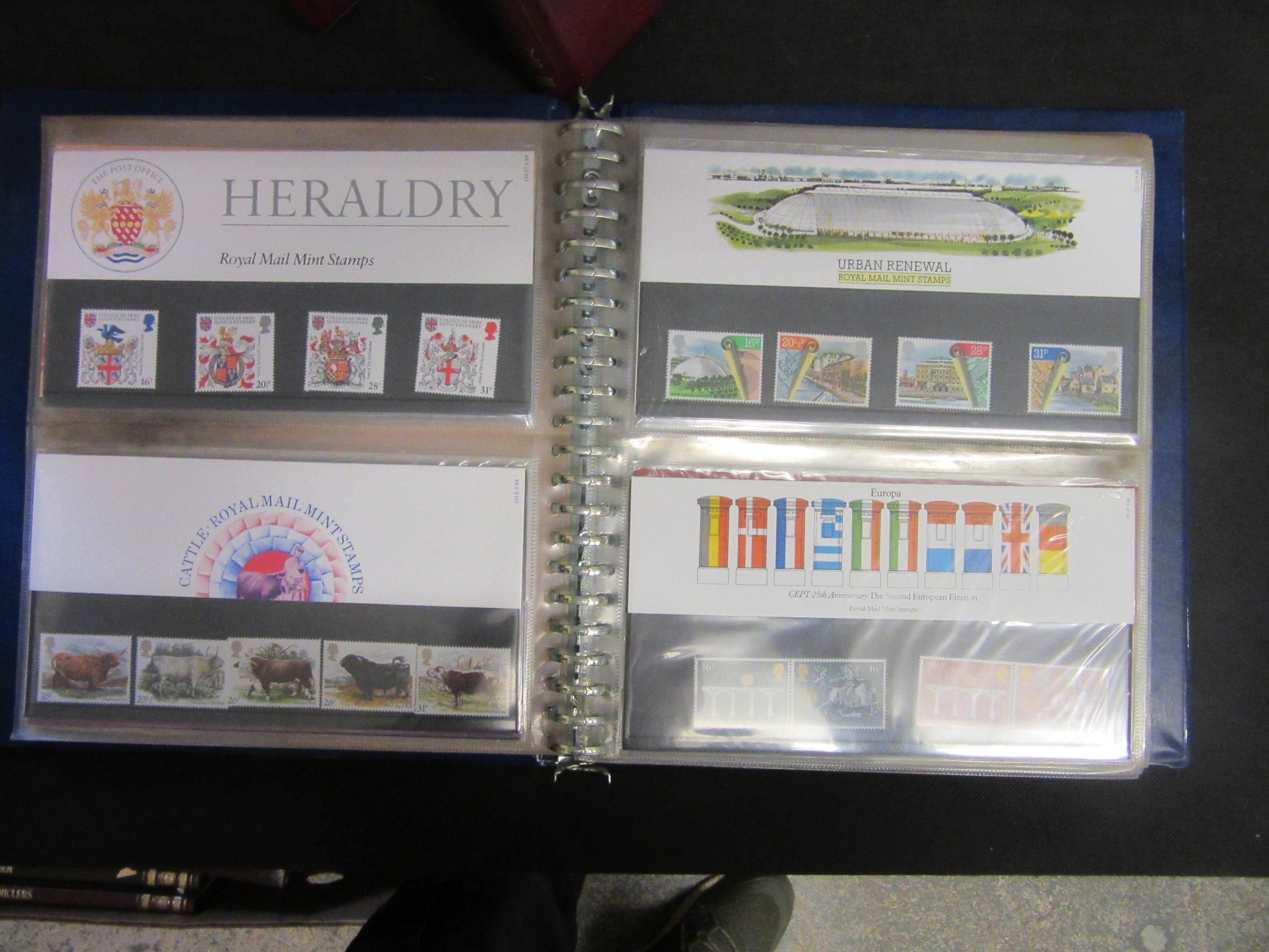 THREE MINT ALBUMS OF GB PRESENTATION PACKS OF STAMPS 1972-87 Image