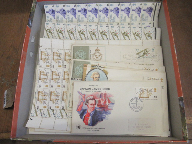 GB PRE-DECIMAL SHEETS OF STAMPS INCLUDING 1968 VOTES FOR WOMEN Image