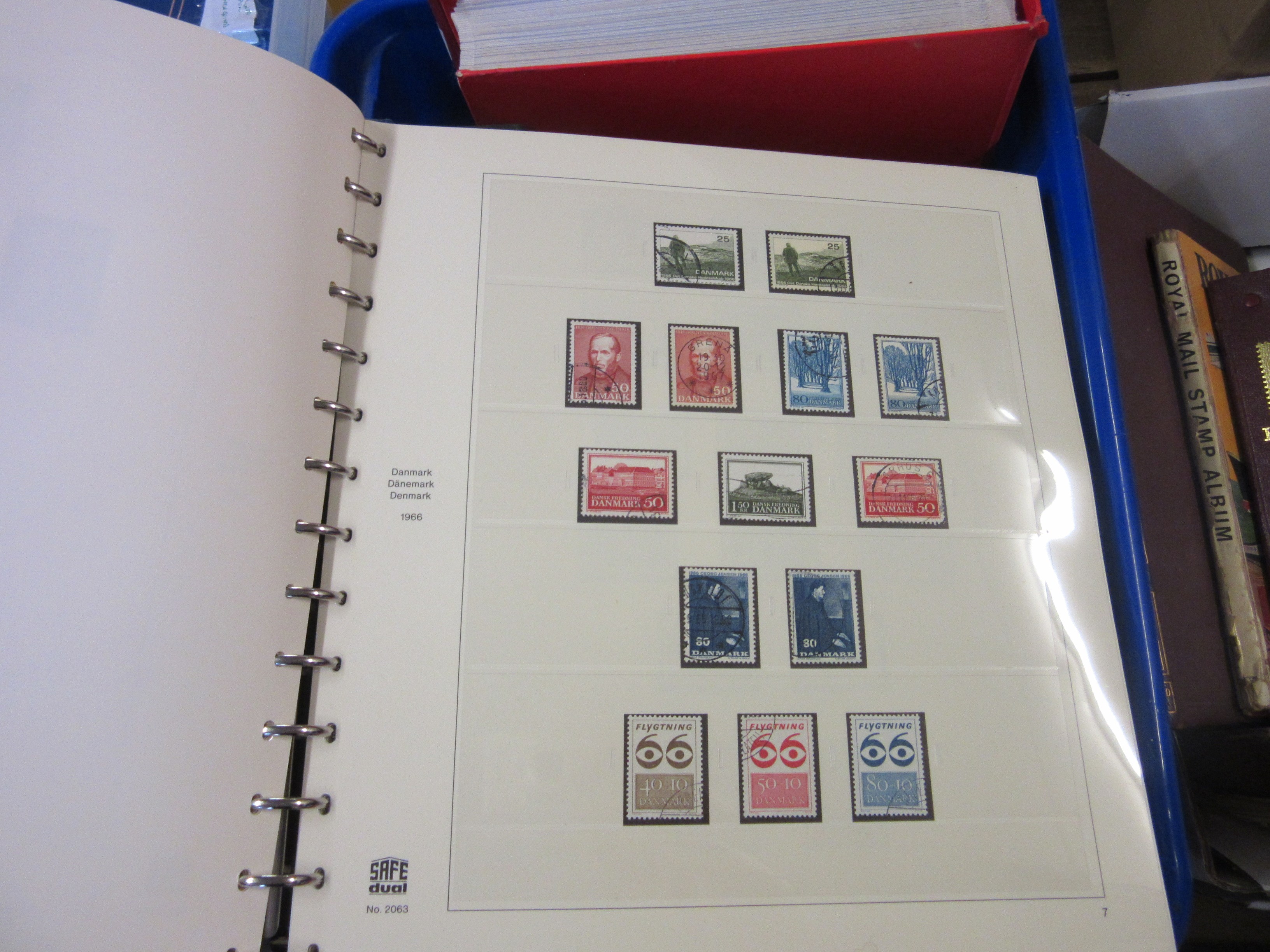 EIGHT ALBUMS OF EUROPEAN STAMPS INCLUDING BELGIAN AND SWEDISH Image