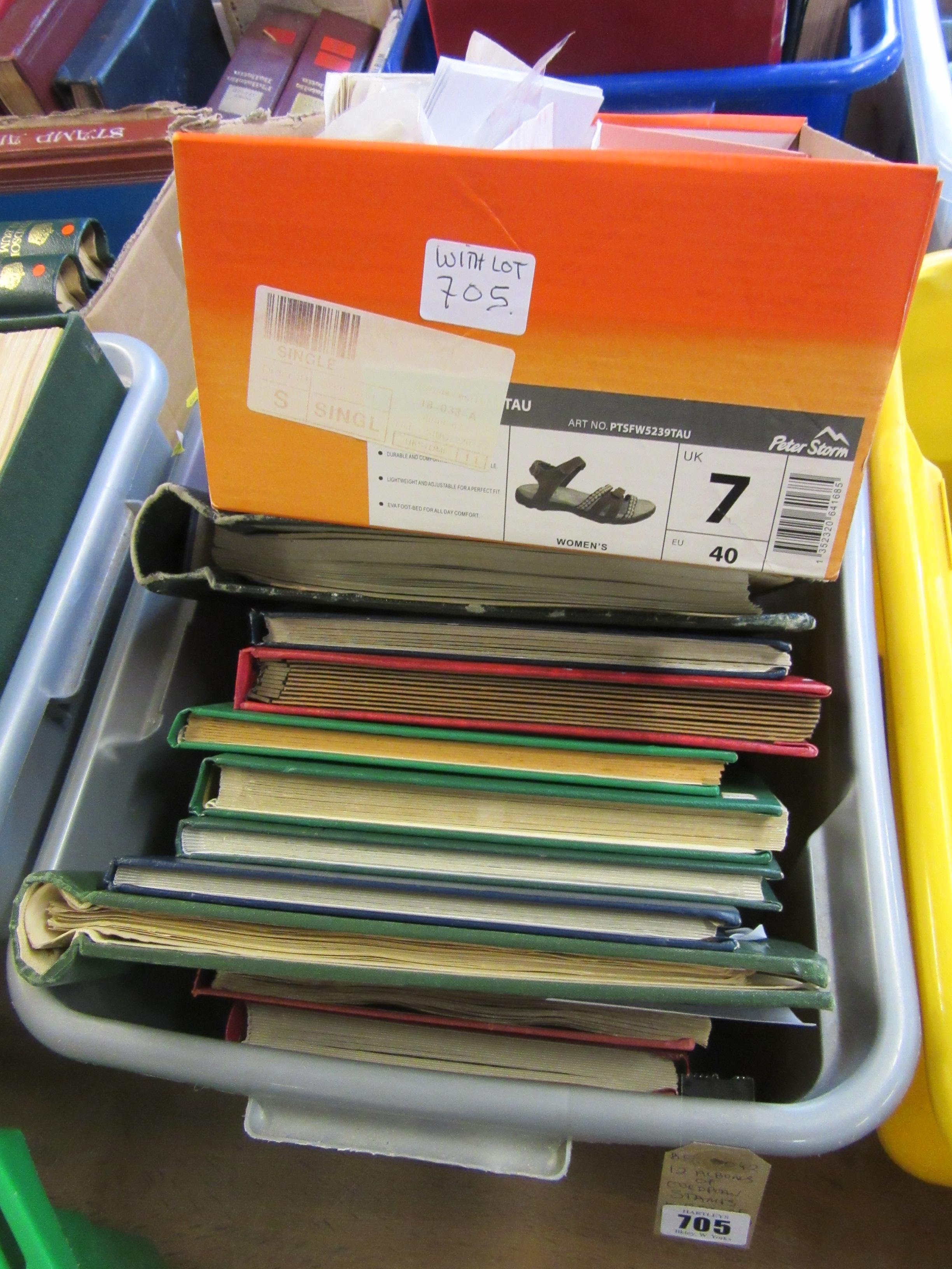 TWELVE ALBUMS OF EUROPEAN STAMPS AND A BOX OF LOOSE STAMPS Image