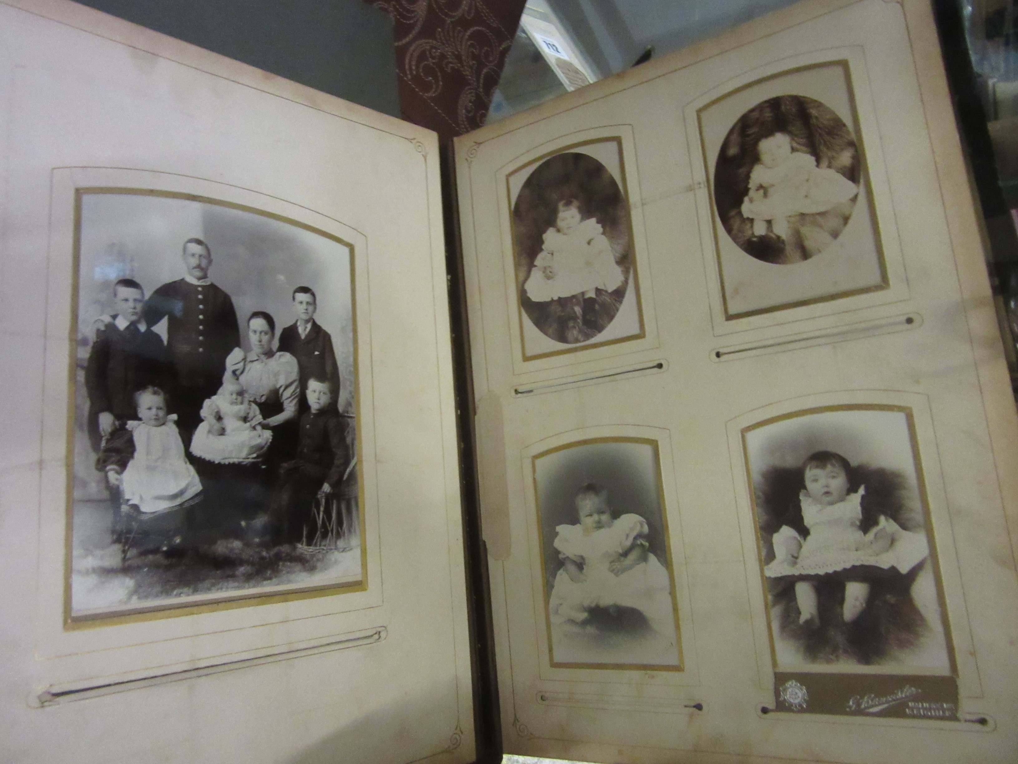 VICTORIAN PHOTO ALBUM INCLUDING MOUNTAIN & CO. OF KEIGHLEY COMPANY IMAGE Image