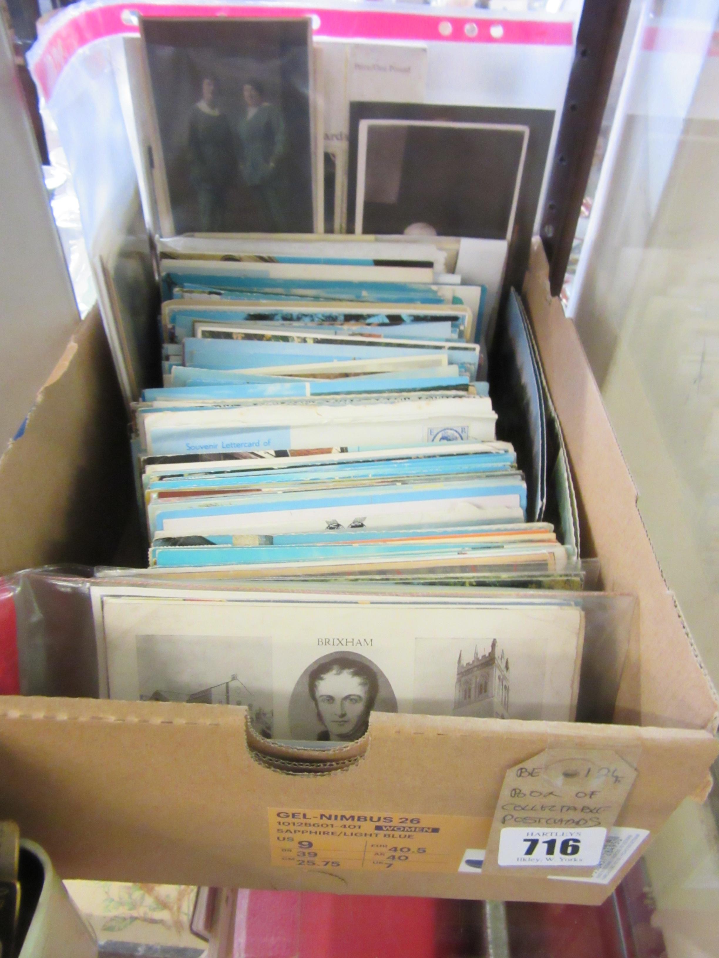 BOX OF COLLECTABLE POSTCARDS Image