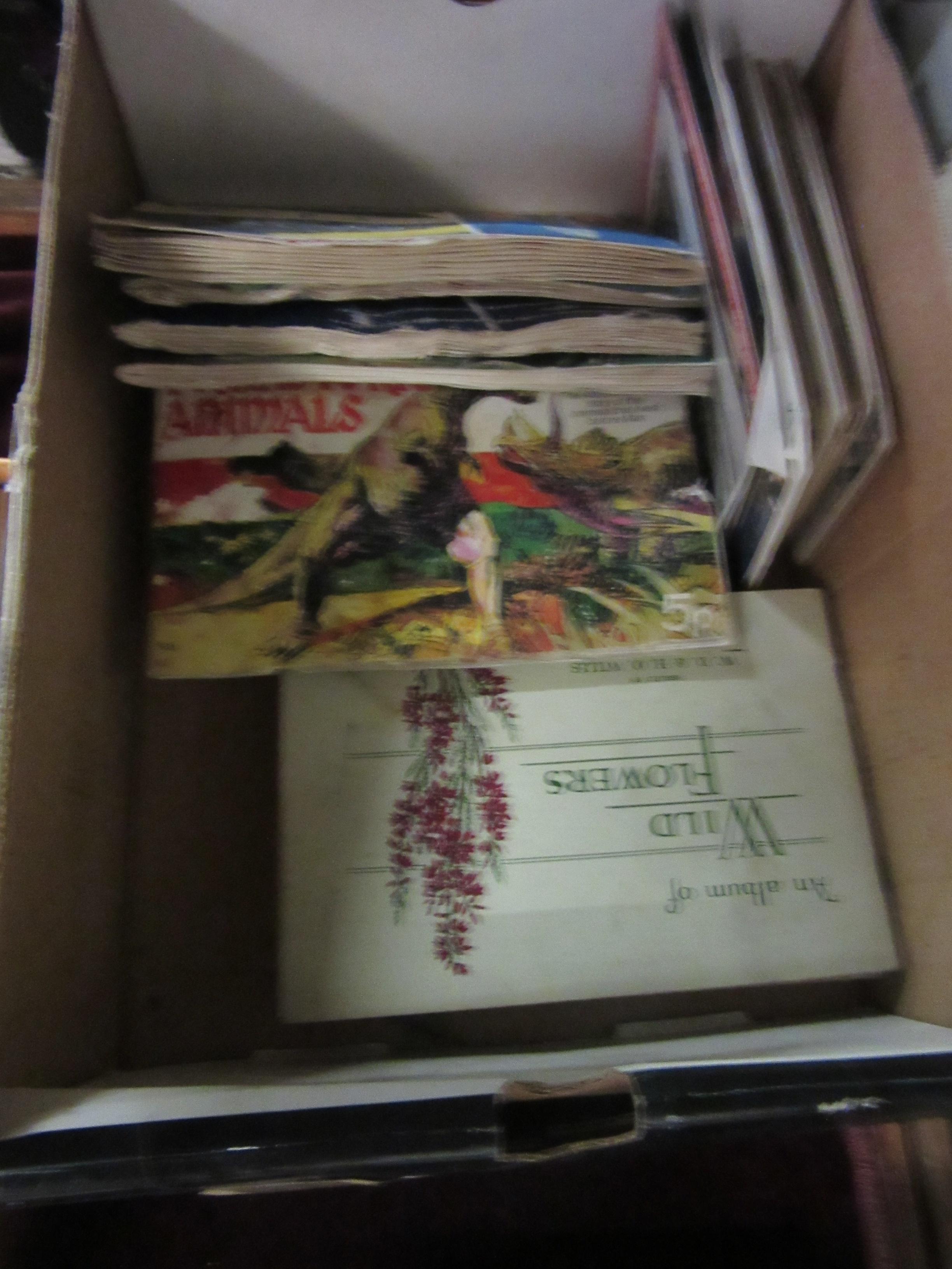 BOX OF CIGARETTE CARD ALBUMS Image