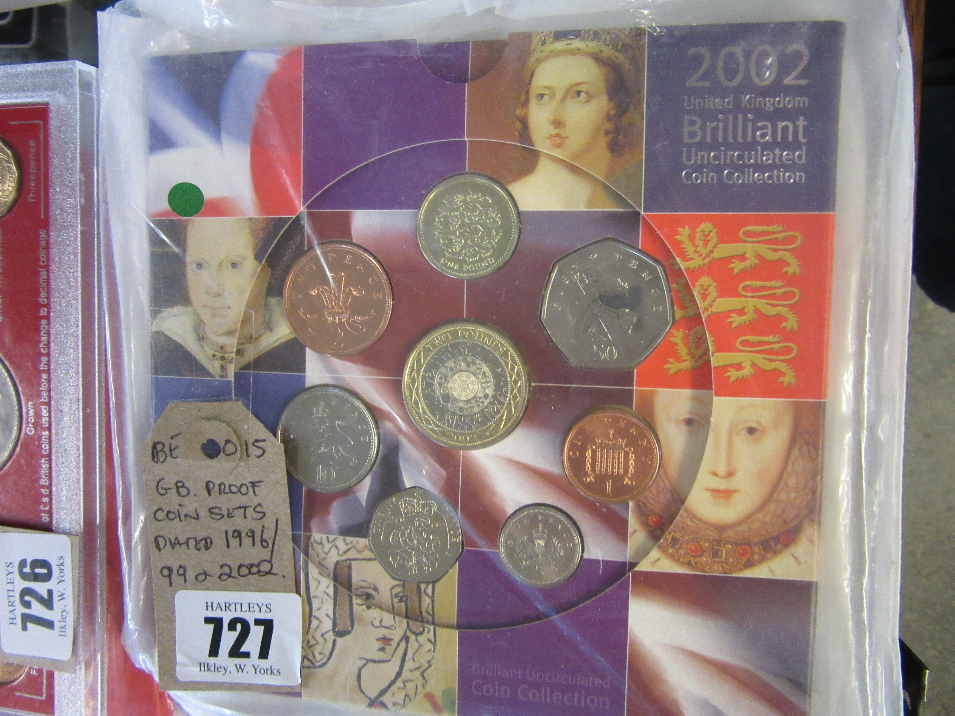 GB PROOF COIN SETS DATED 96,99 AND 2002 Image