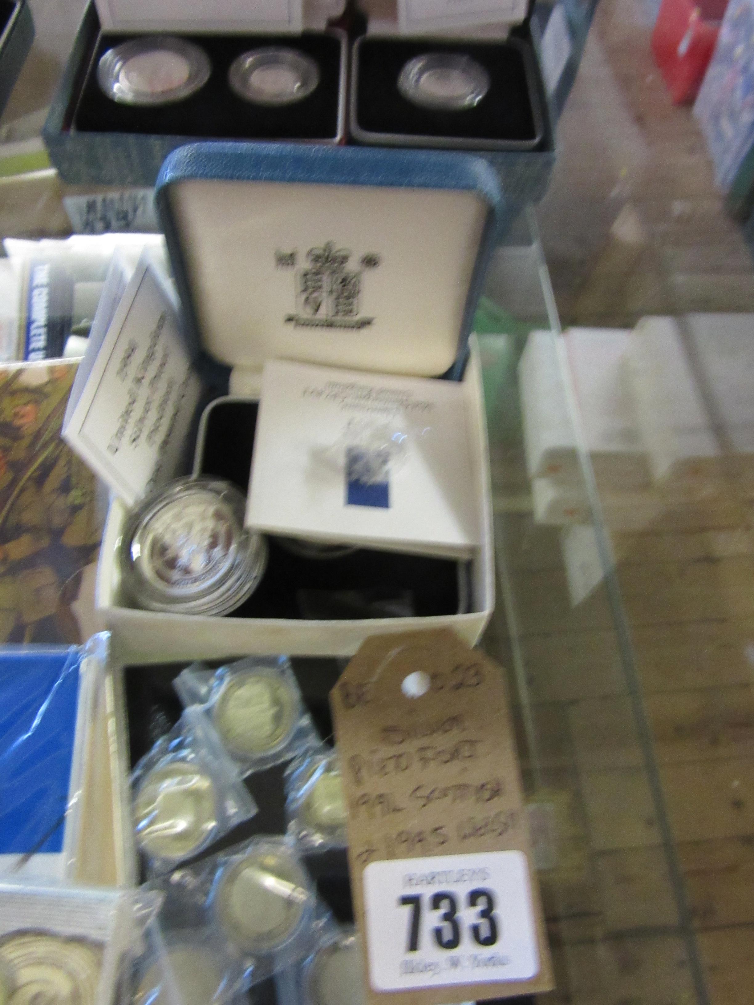 SILVER PIEDFORT 1994 SCOTTISH AND 1995 WELSH ONE POUND COIN Image