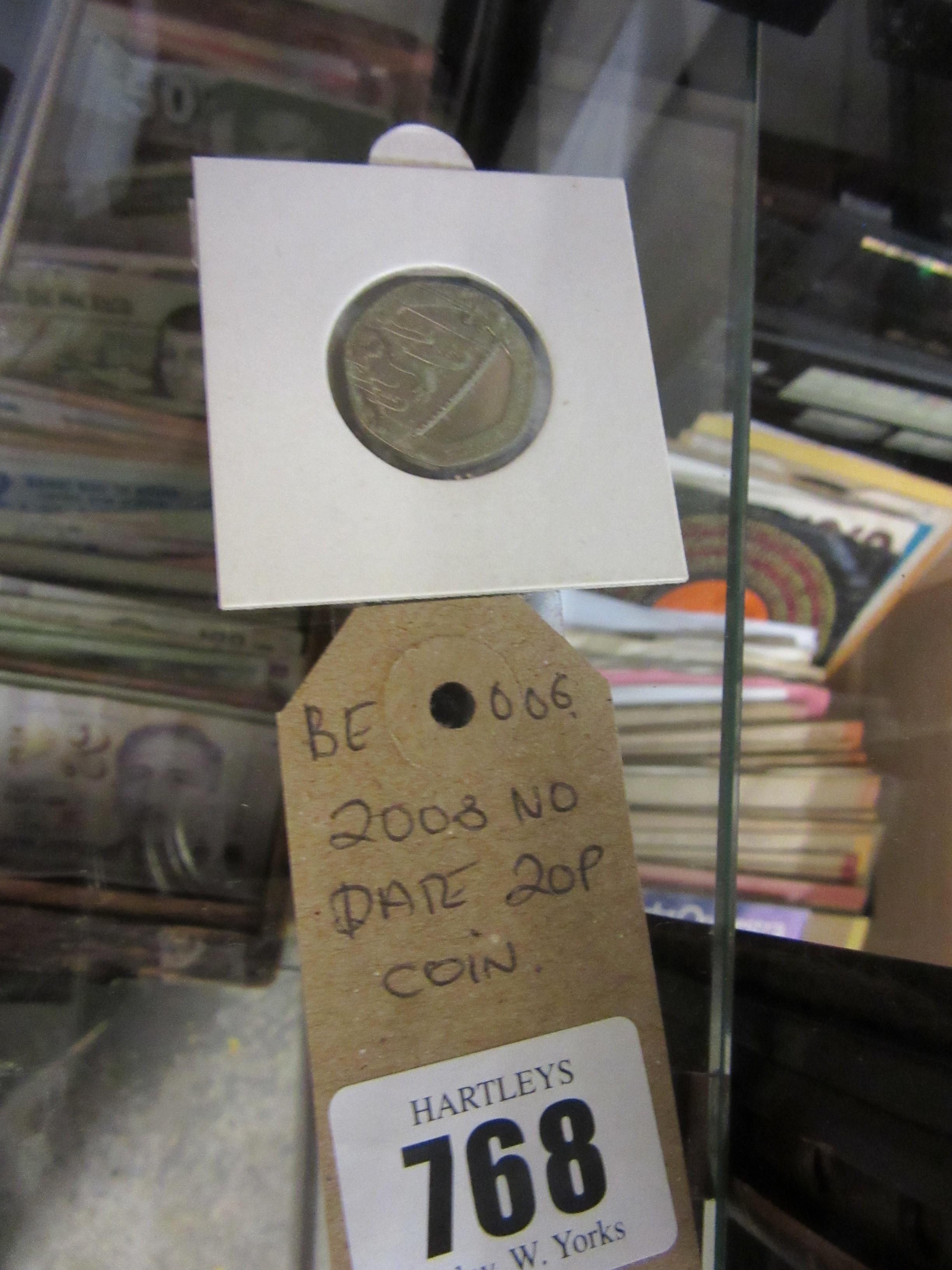 2008 NO DATE TWENTY PENCE COIN Image