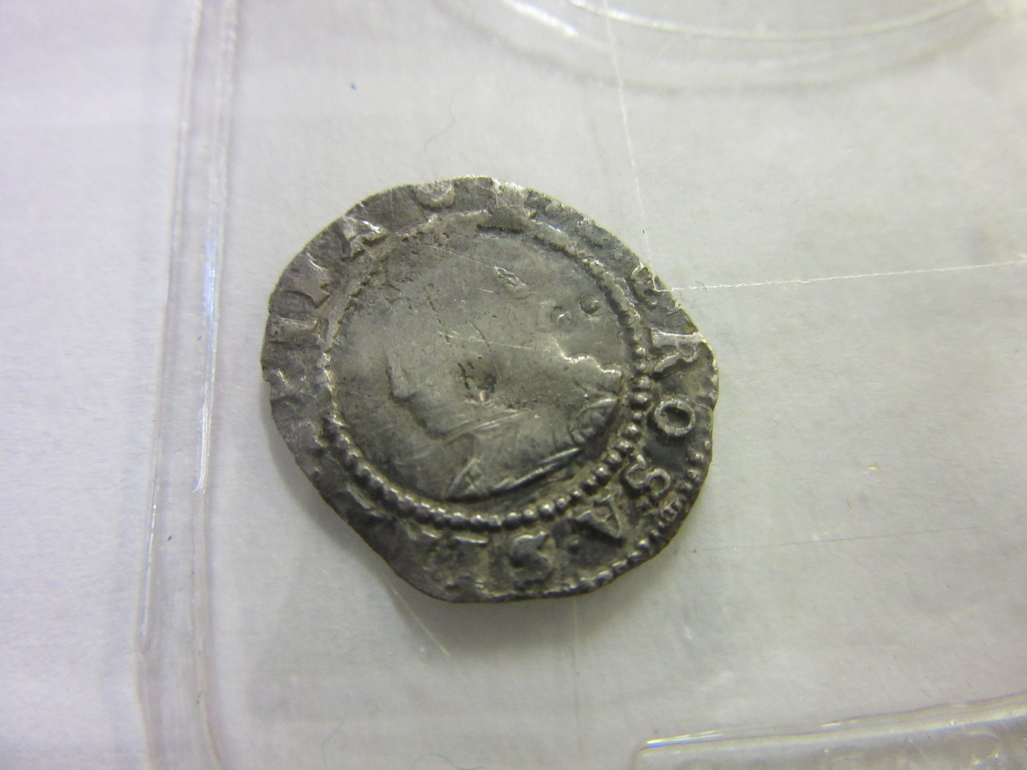 ELIZABETH I UK SILVER 1565 SIXPENCE AND HALF GROAT Image
