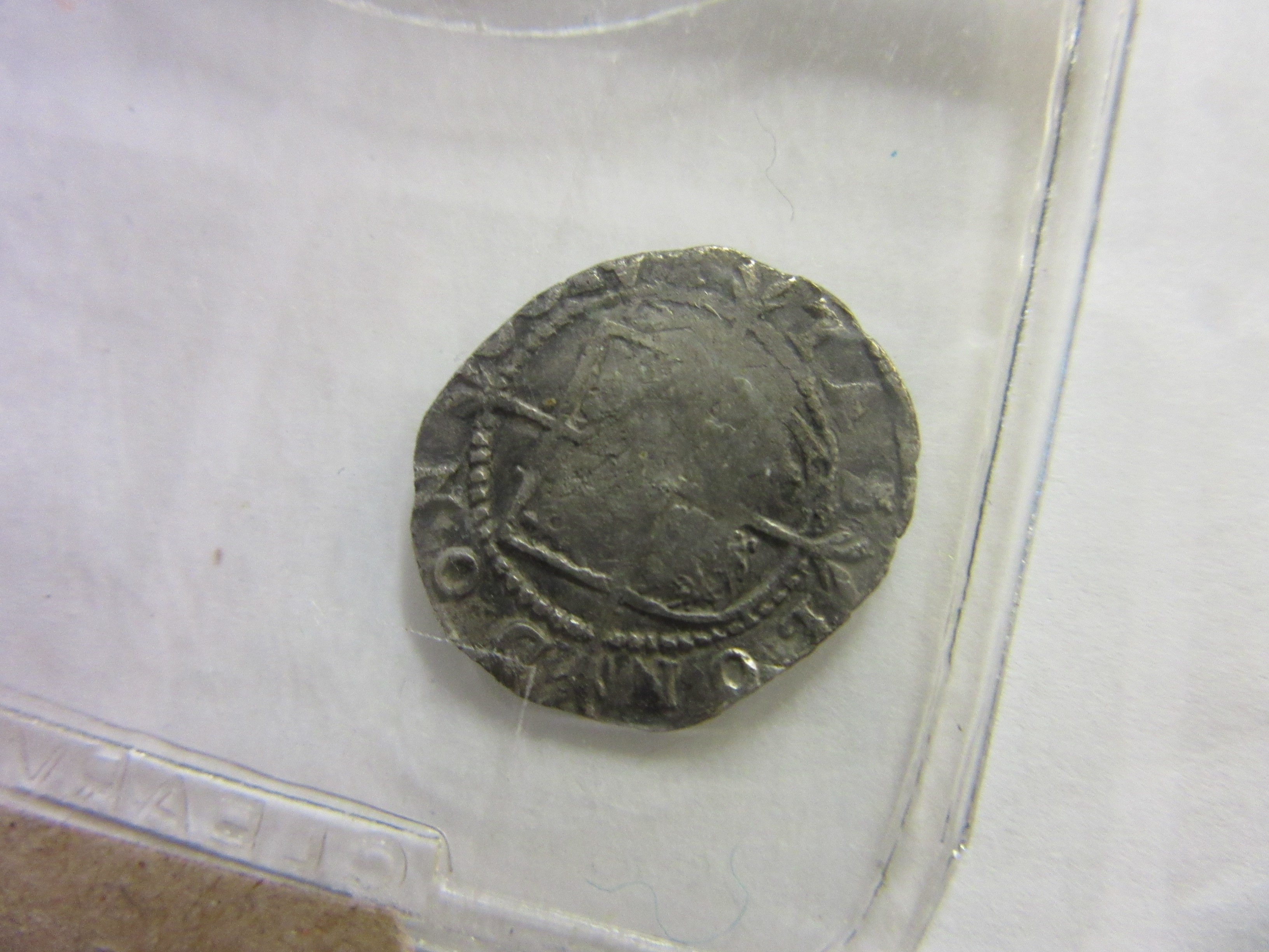 ELIZABETH I UK SILVER 1565 SIXPENCE AND HALF GROAT Image