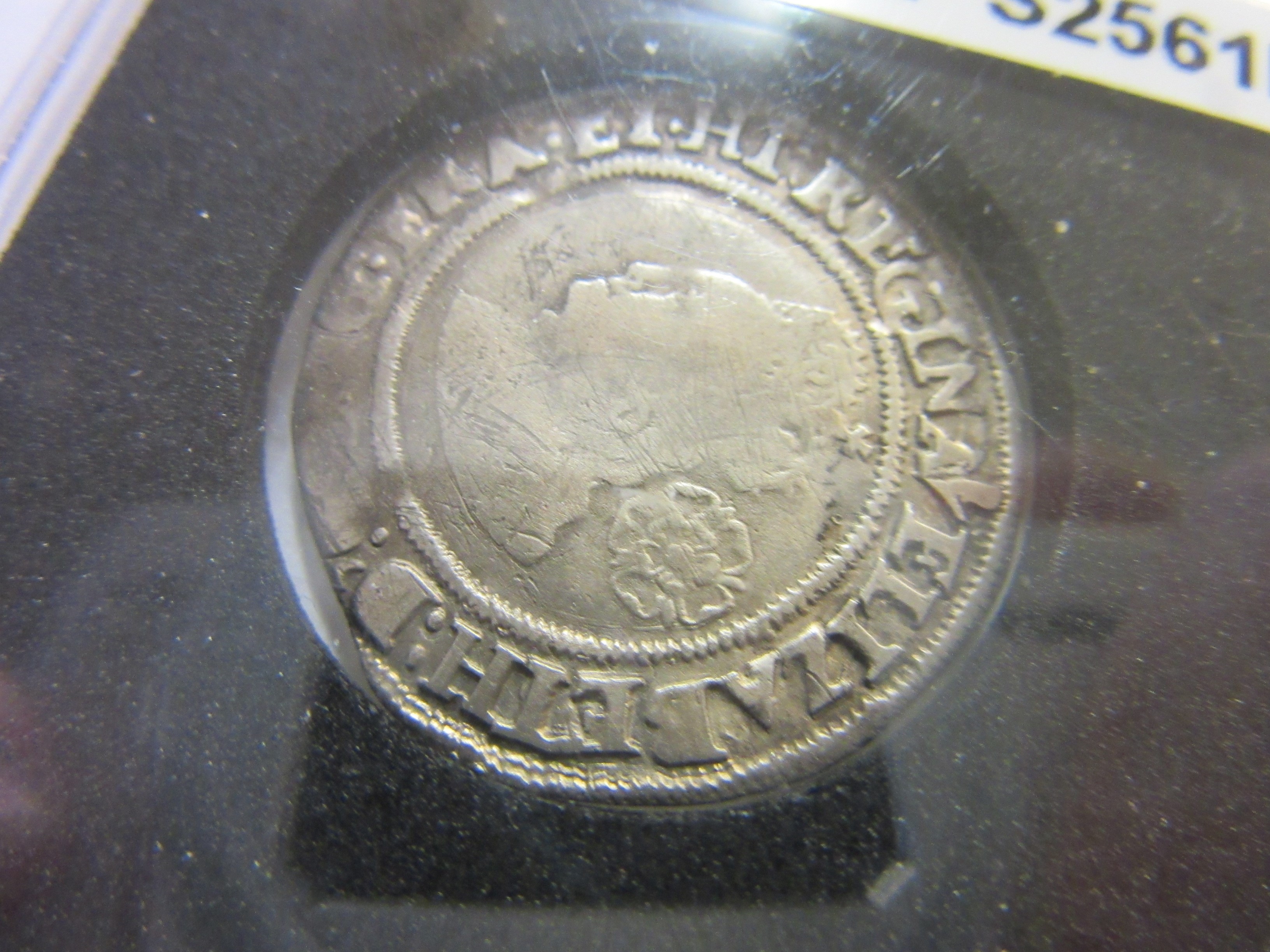 ELIZABETH I UK SILVER 1565 SIXPENCE AND HALF GROAT Image