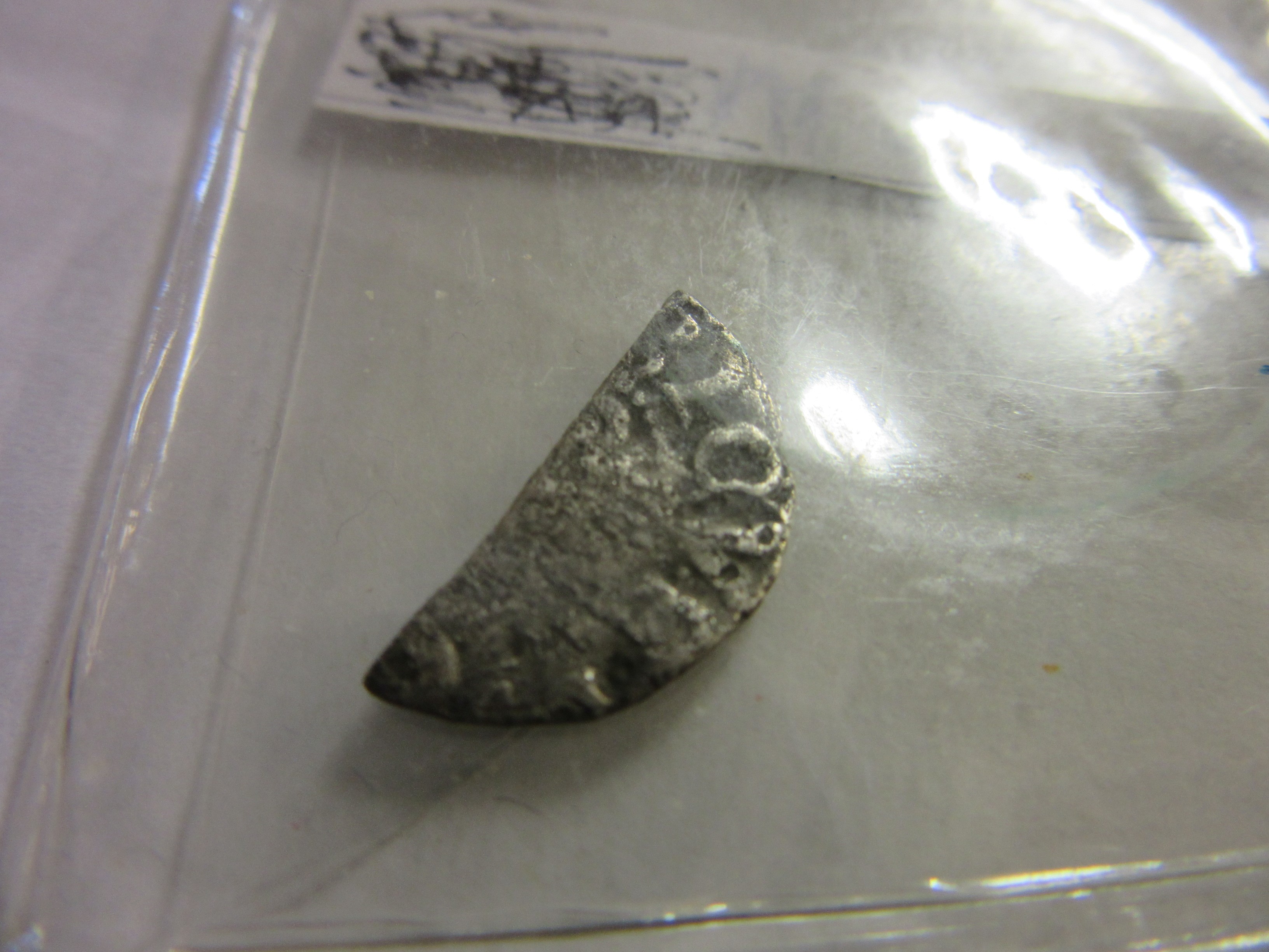 SILVER MEDIEVAL BRITISH COINS AND A CASED COIN Image