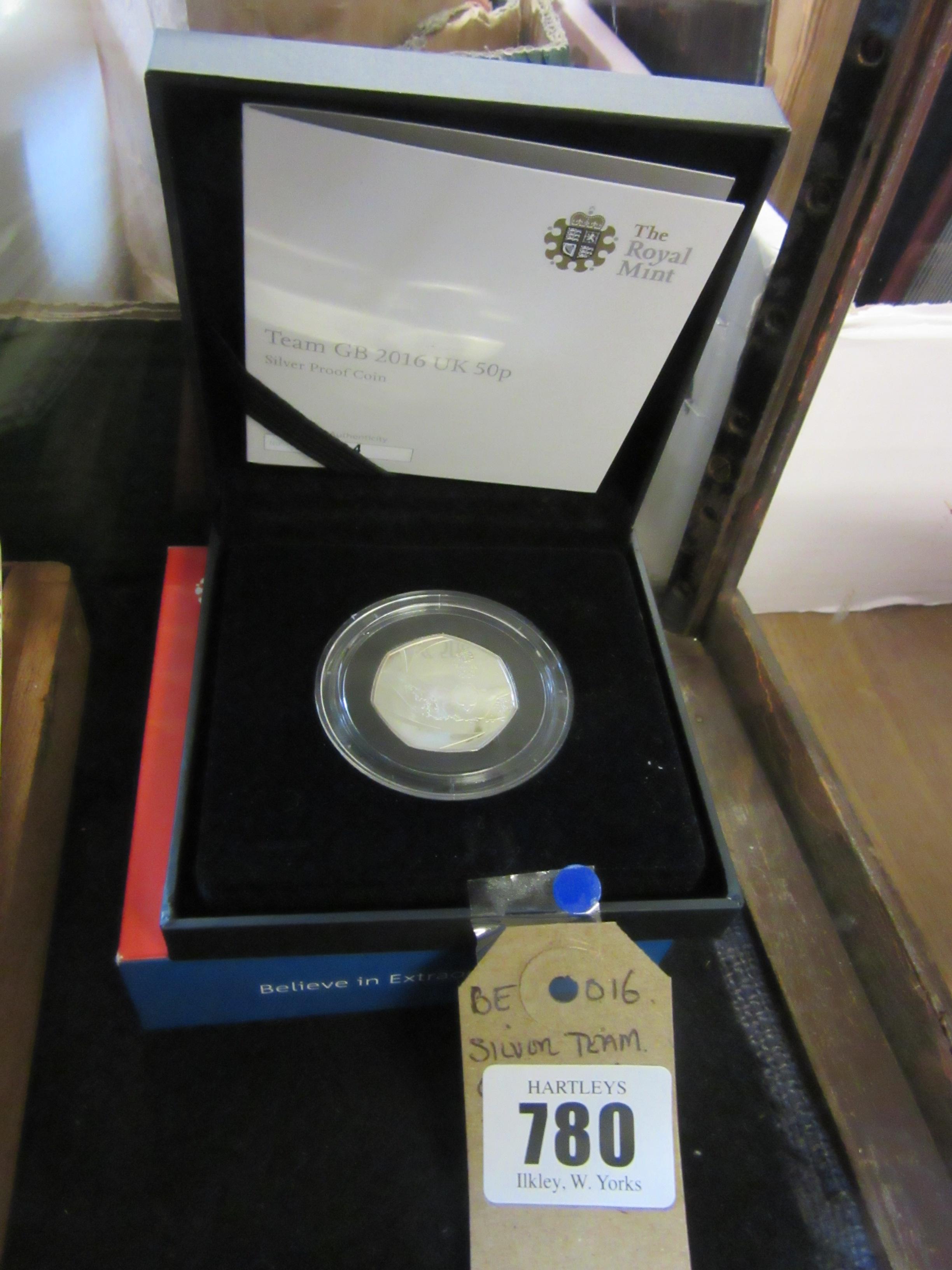 SILVER TEAM GB 2016 FIFTY PENCE COIN Image