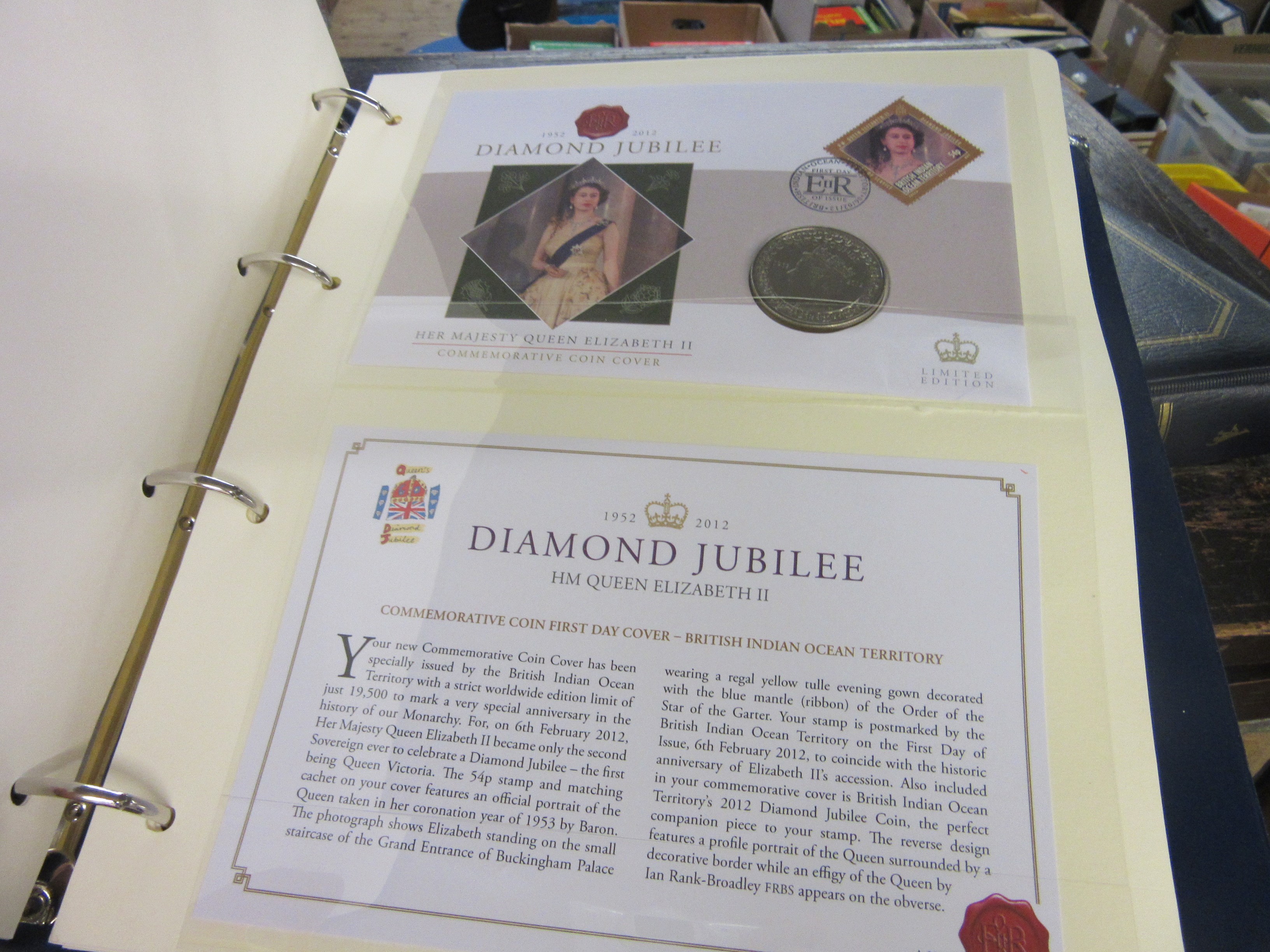 TWO ALBUMS OF FIRST DAY COIN COVERS 2011-2012 Image