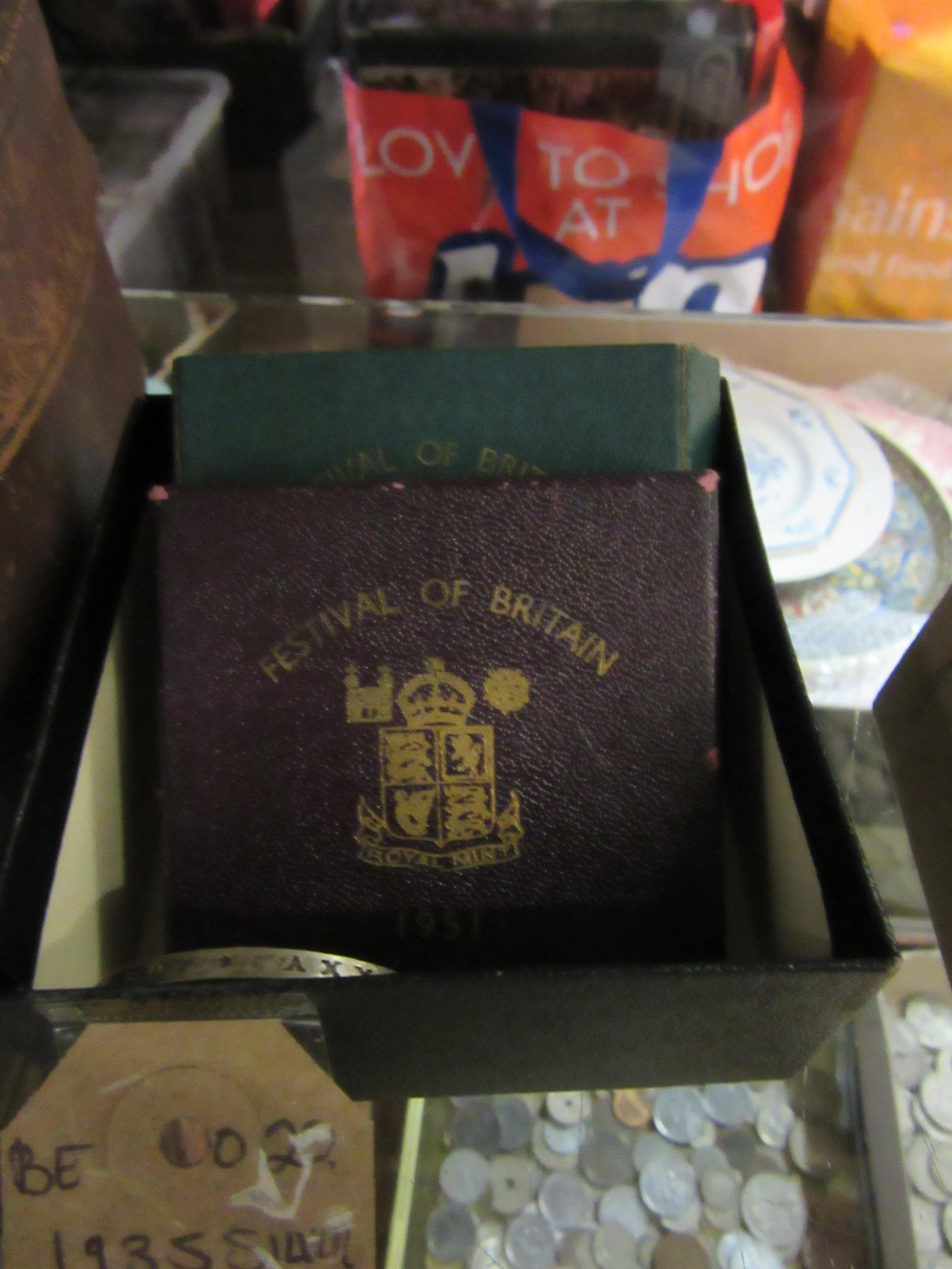 1935 SILVER CROWN WITH TWO FESTIVAL OF BRITAIN CROWNS Image