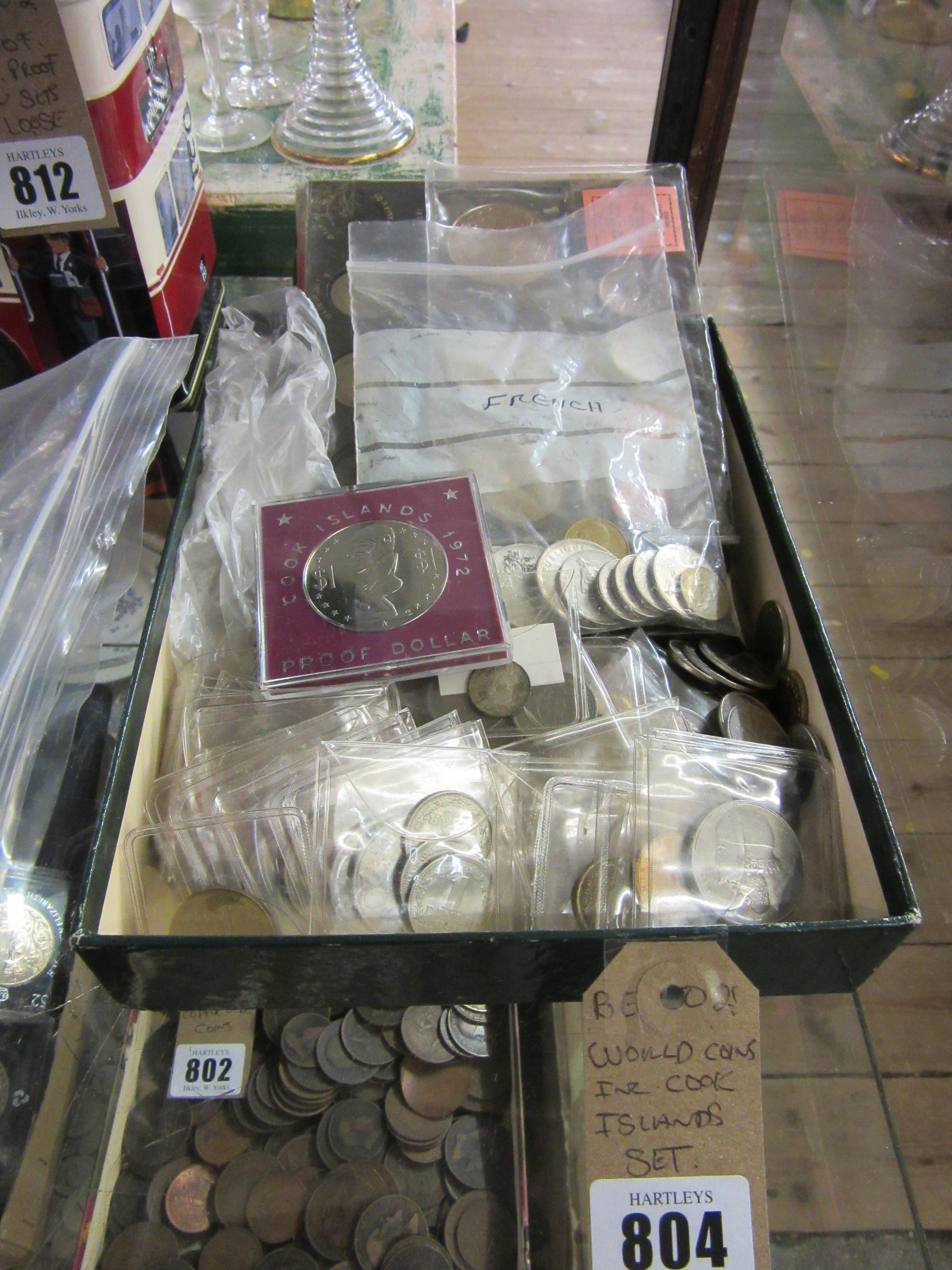 WORLD COINS INCLUDING COOK ISLANDS Image