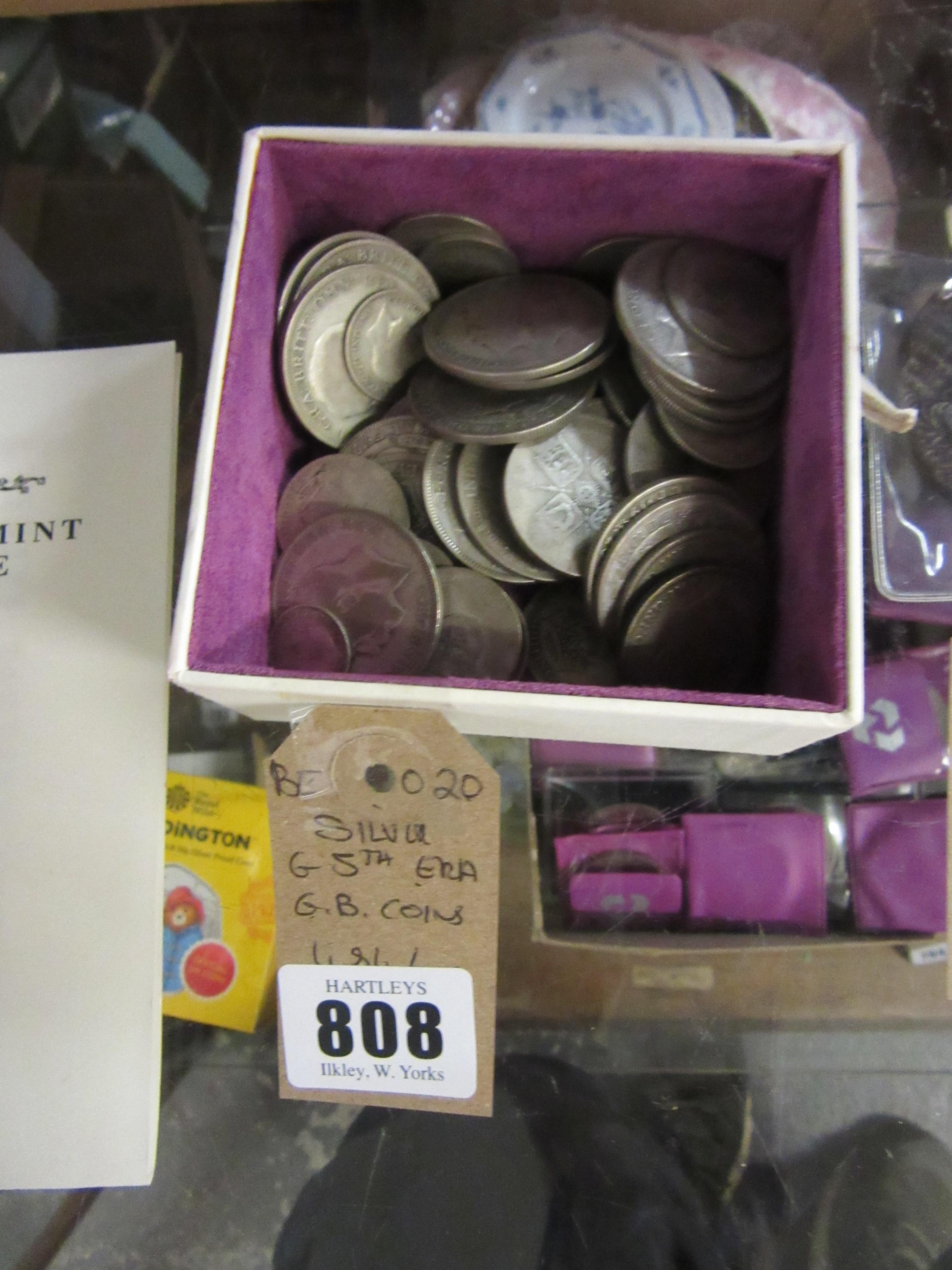 GEORGE V SILVER GB COINS 484.4G Image