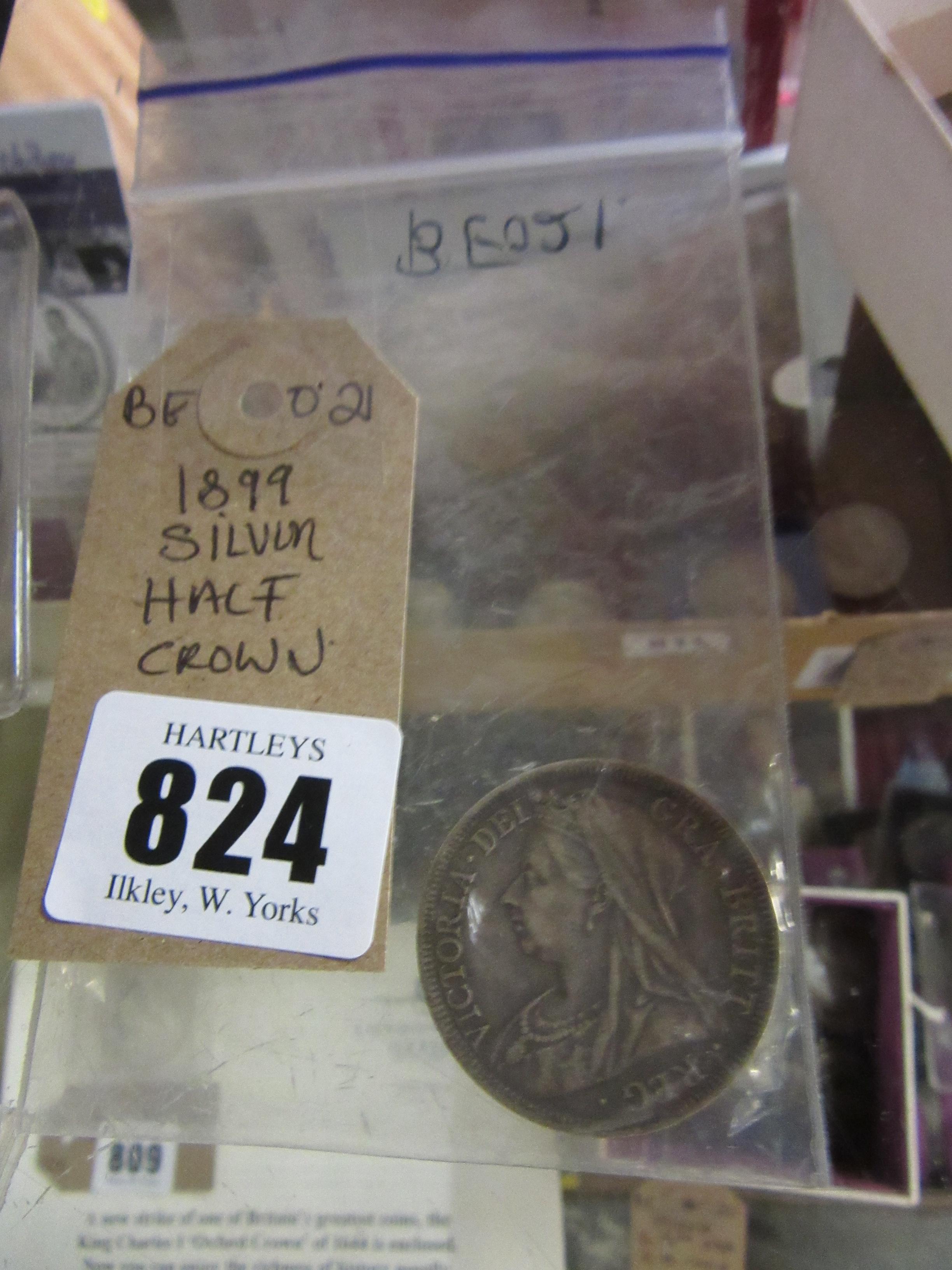 1899 SILVER HALF CROWN Image