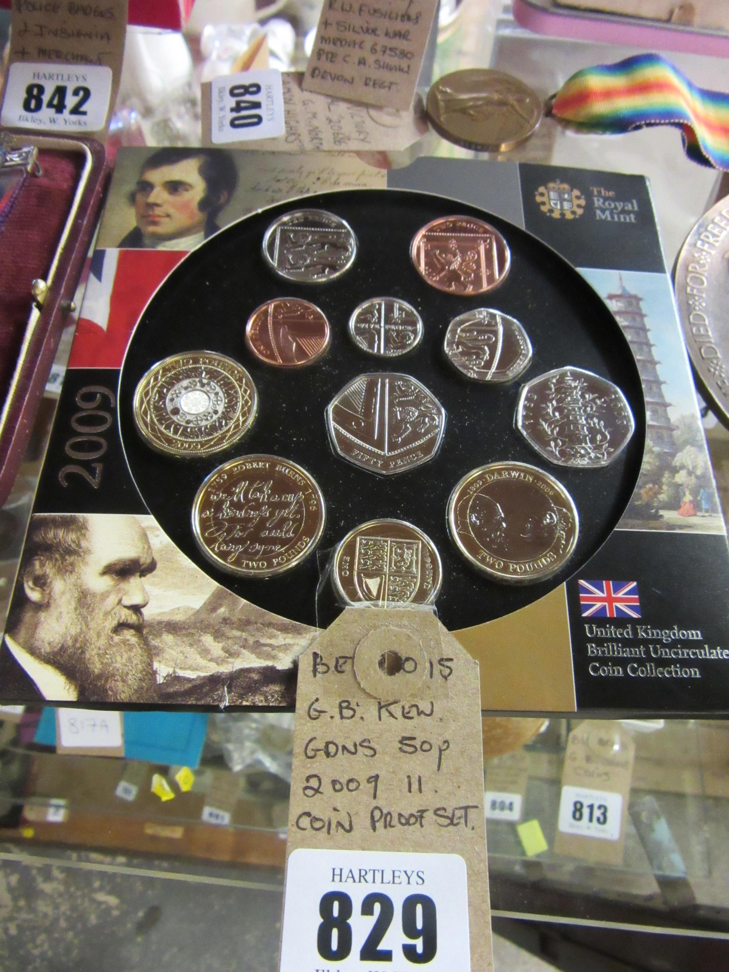 GB KEW GARDENS FIFTY PENCE 2009 ELEVEN COIN PROOF SET Image