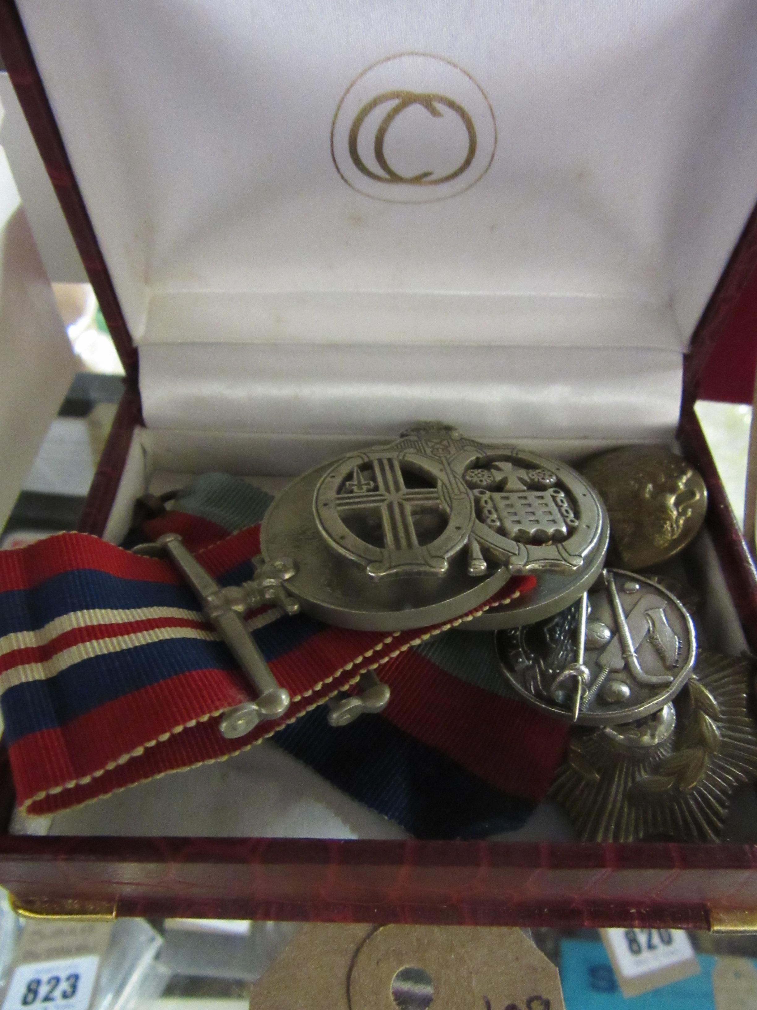 BOX OF MEDALS AND COINS Image