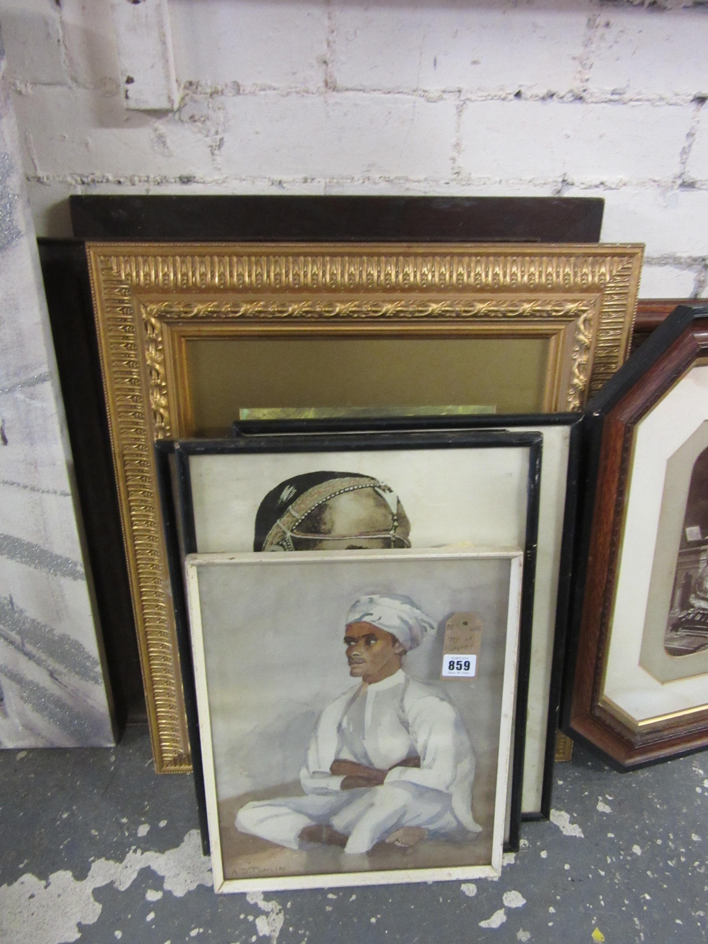 QUANTITY OF PICTURES INCLUDING AFRICAN PORTRAITS Image