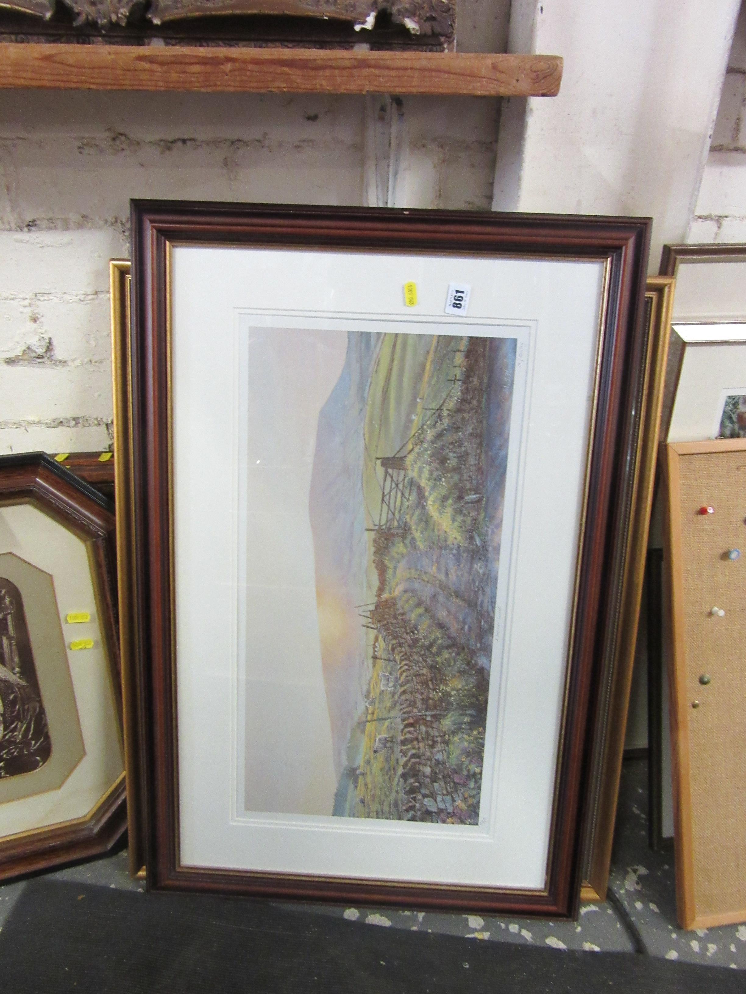 PICTURE OF THE DALES BY M J HOWLEY WITH ANOTHER LANDSCAPE Image