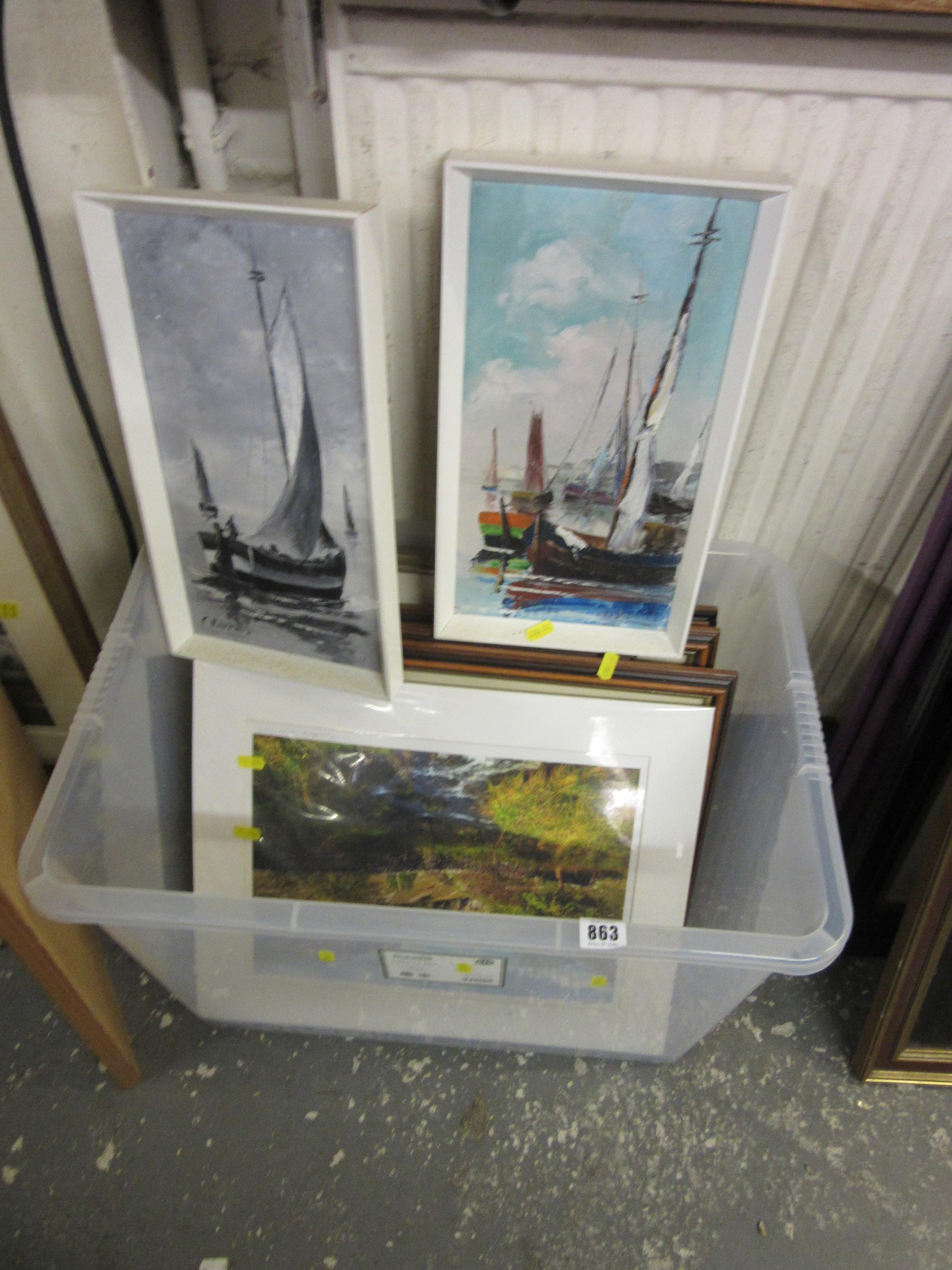 QUANTITY OF PICTURES INCLUDING TWO OIL HARBOUR SCENES Image