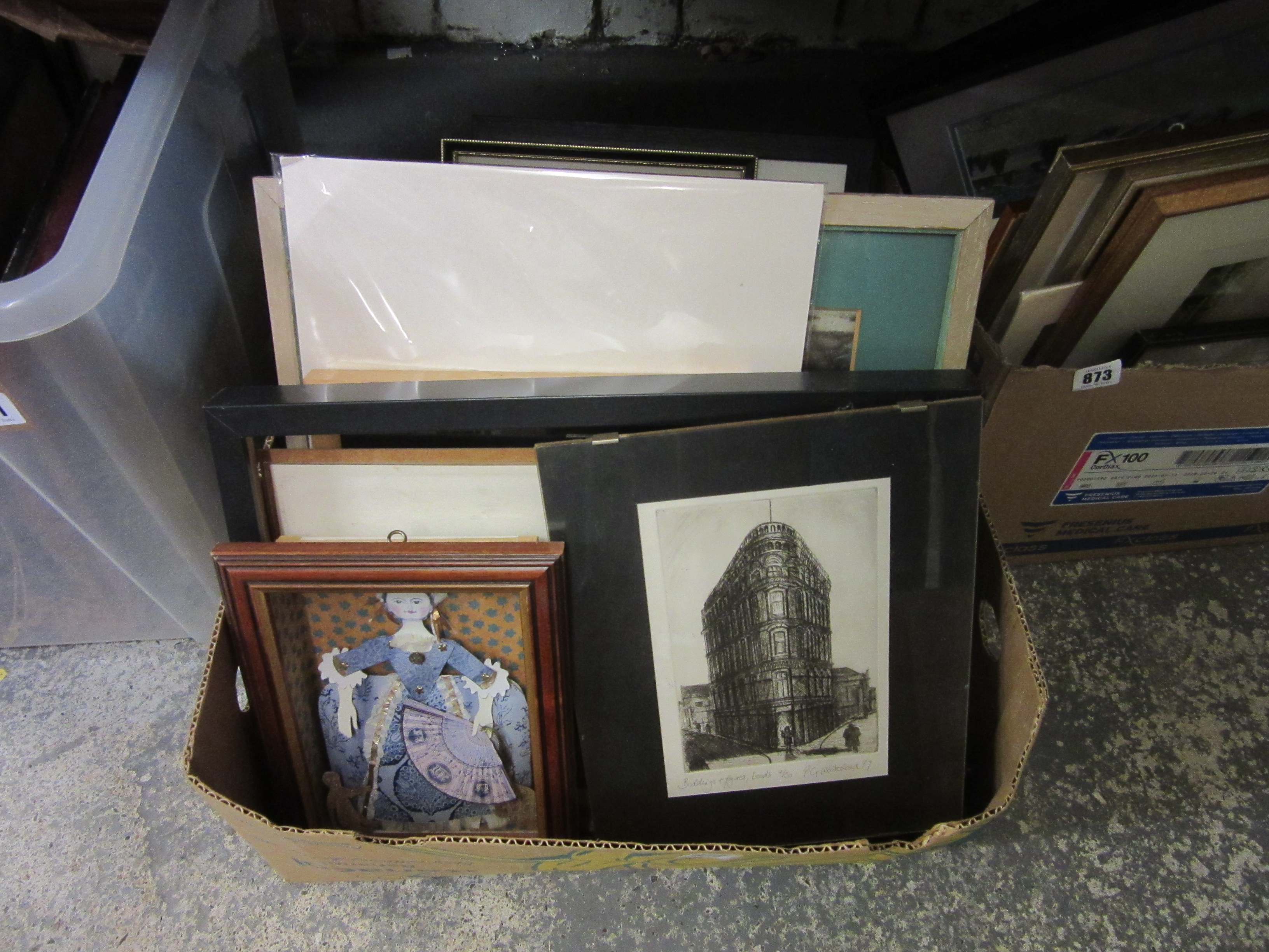 QUANTITY OF PICTURES AND PRINTS INCLUDING PRINT OF LEEDS Image