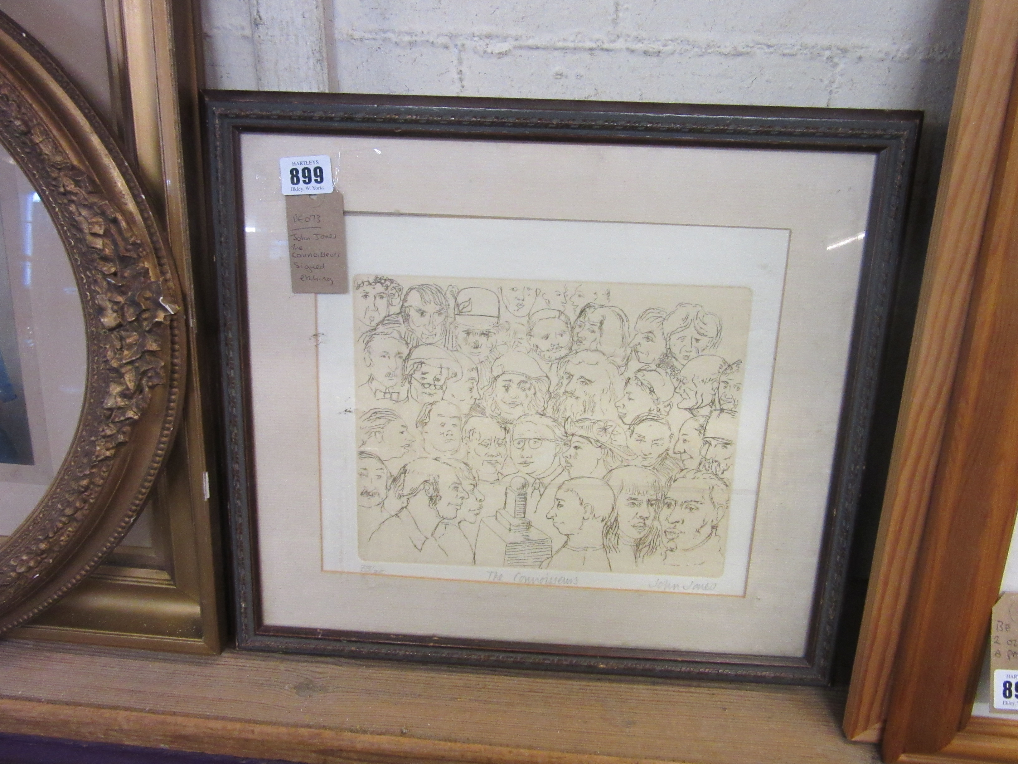 JOHN JONES 'THE CONNOISSEURS' SIGNED ETCHING Image