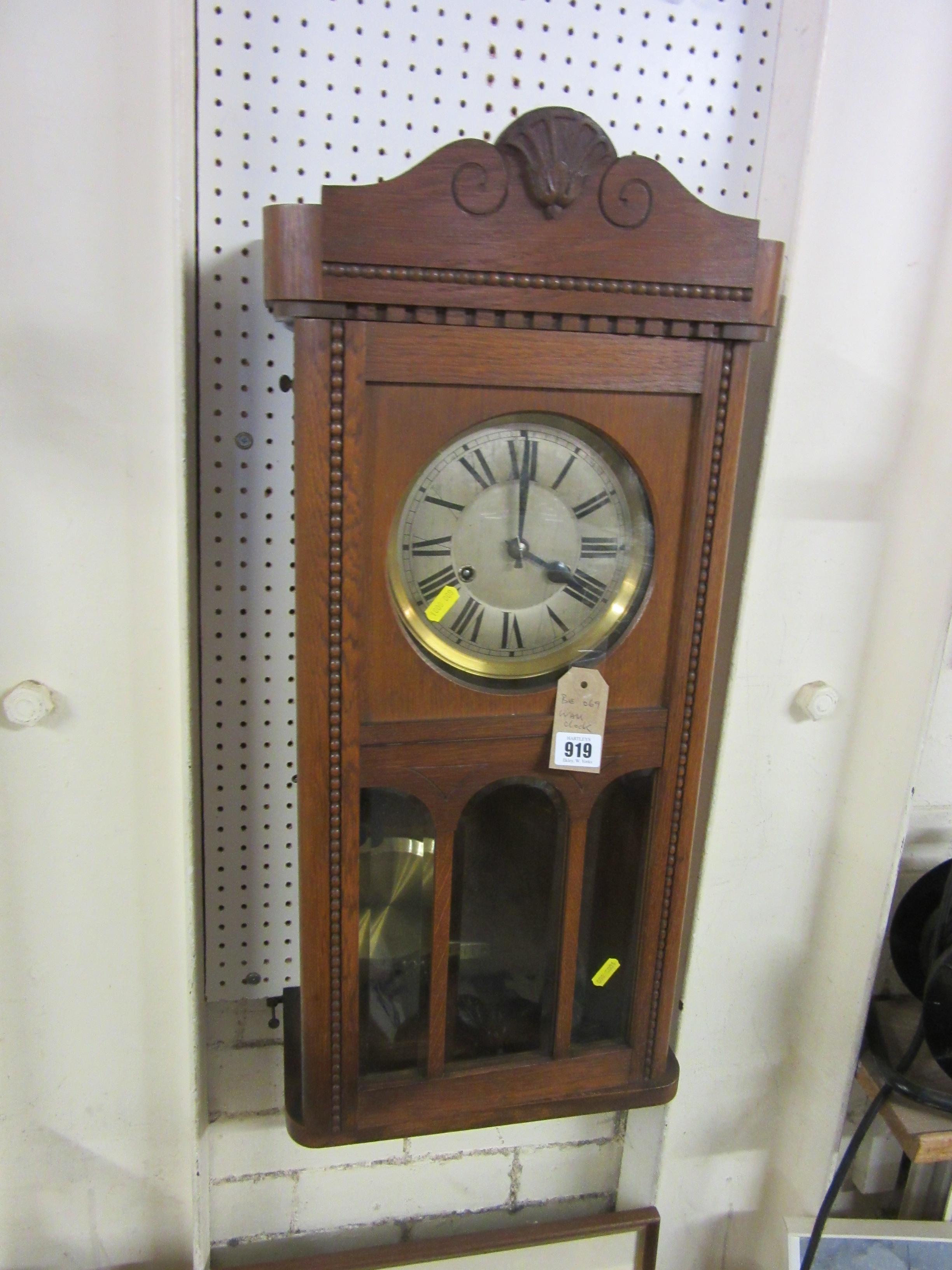 OAK WALL CLOCK Image