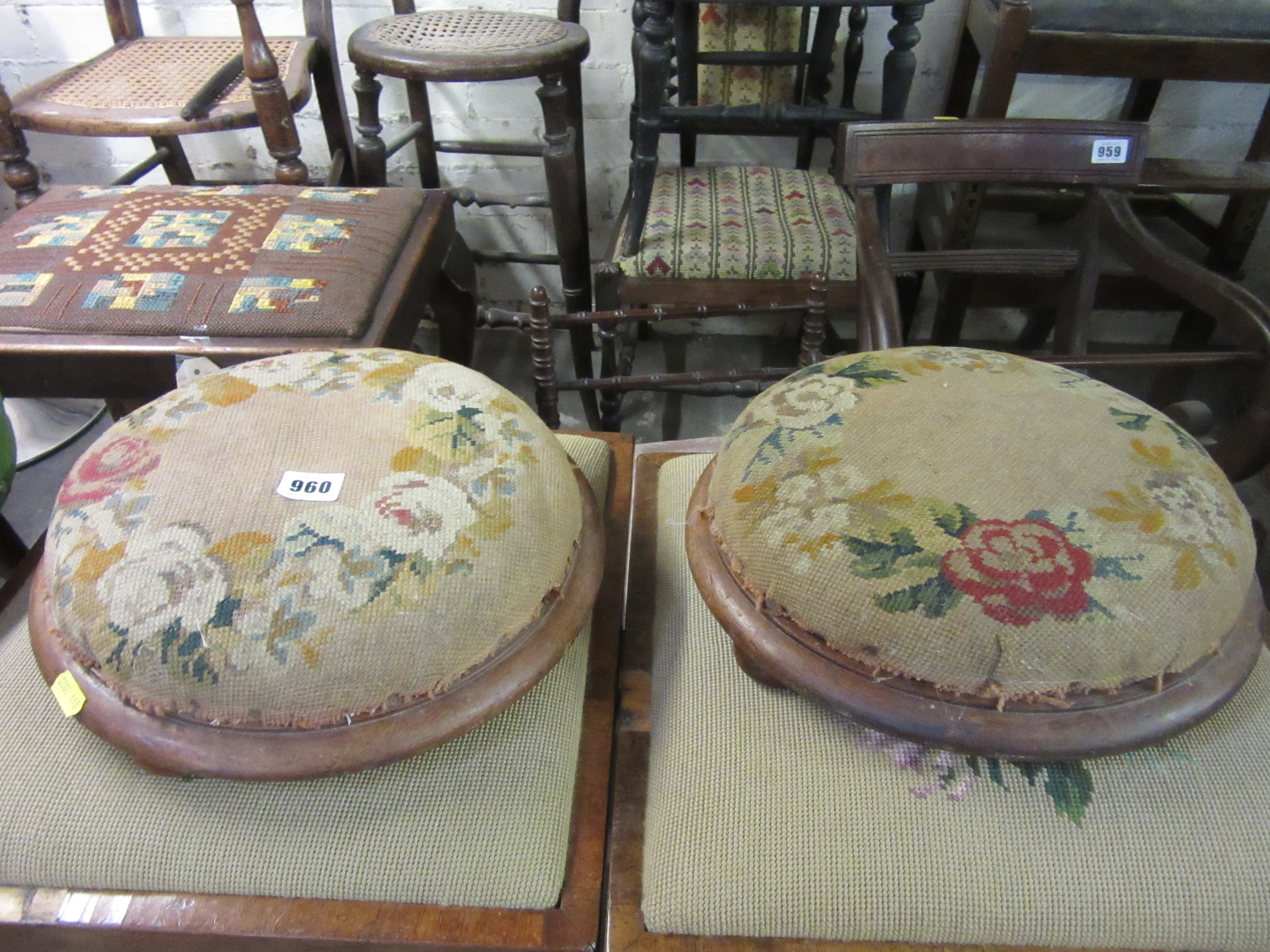 PAIR OF FOOT RESTS WITH BUN FEET Image